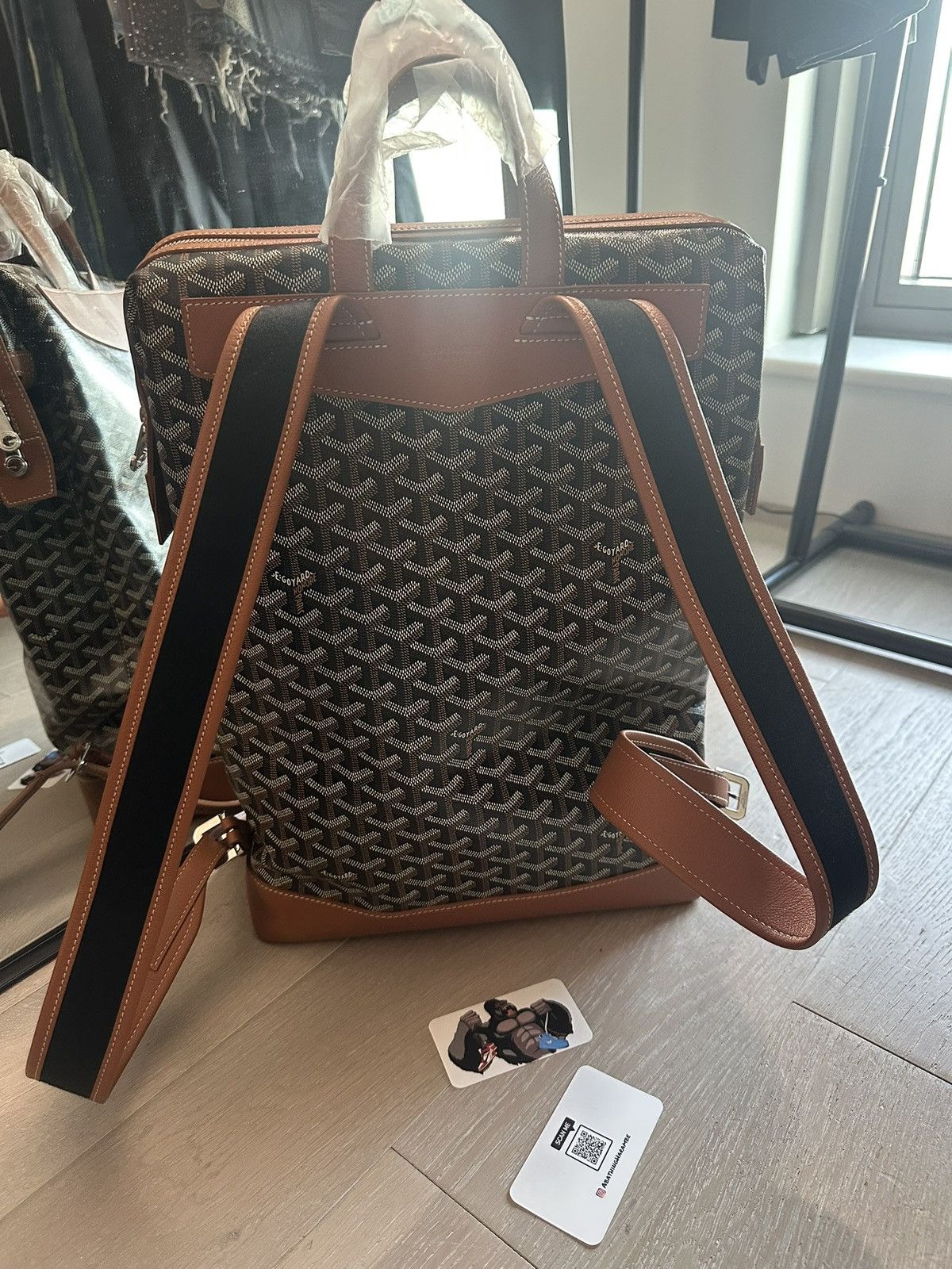 Goyard Goyard Cisalpin Backpack Black/Tan Size ONE SIZE - 3 Thumbnail