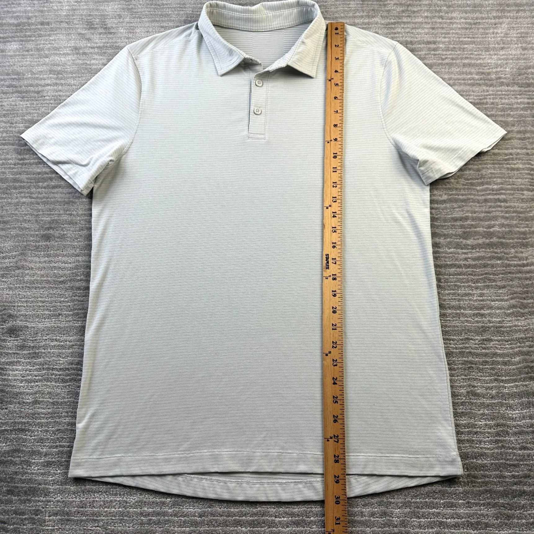 Lululemon Lululemon Polo Shirt Mens Large Gray Evolution Performance Top Shirt Size US L / EU 52-54 / 3 - 7 Thumbnail
