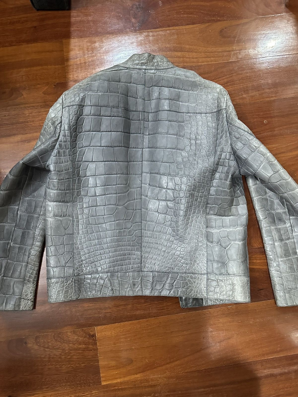 Yves Saint Laurent Ysl crocodile jacket Size US L / EU 52-54 / 3 - 10 Thumbnail
