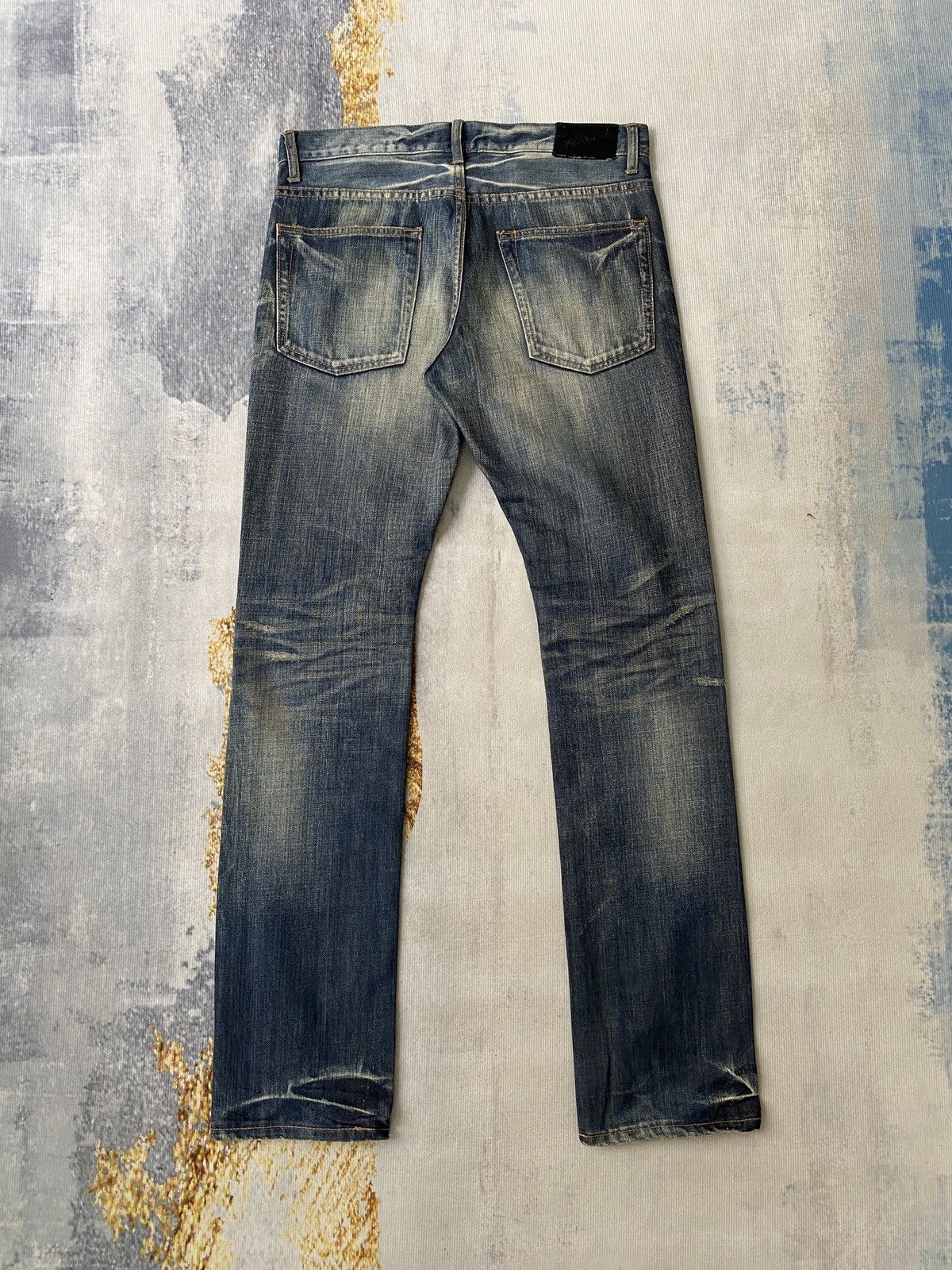 JACKROSE Jack Rose Japan Blue Faded Rusty Claw Marks Denim Size US 32 / EU 48 - 4 Thumbnail