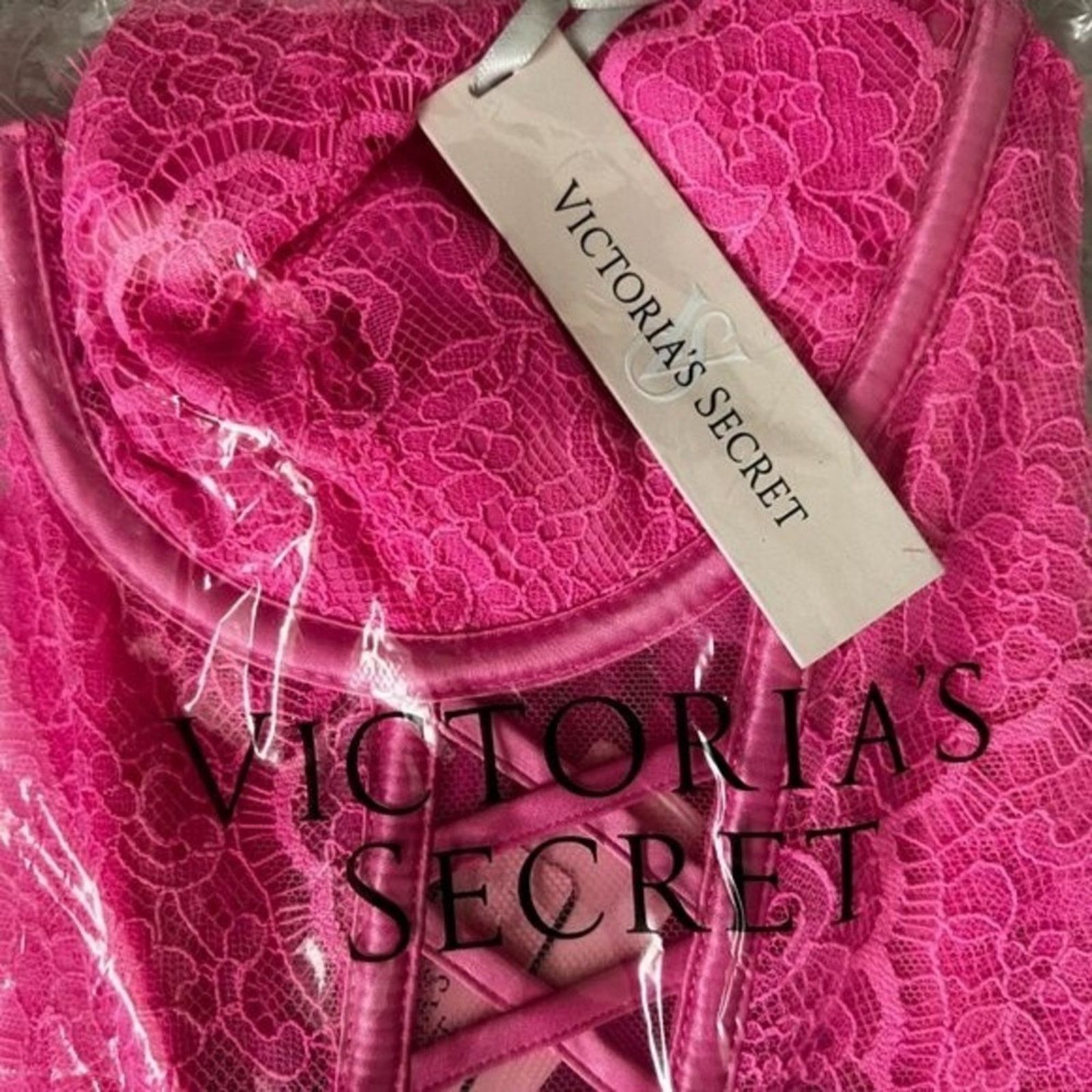 Victoria's Secret Victoria's Secret Very Sexy Pink Unlined Corset Top, M/36A Size ONE SIZE - 4 Thumbnail