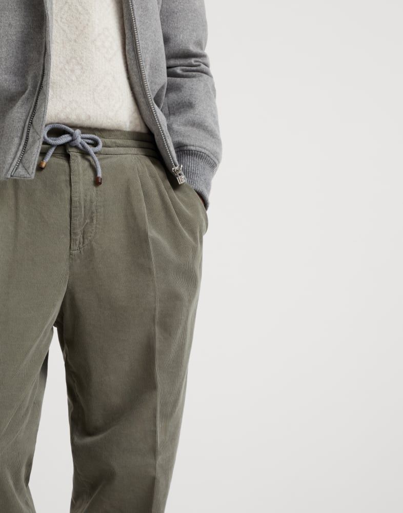 Brunello Cucinelli o1w1db10825 Corduroy Pants in Green Size US 34 / EU 50 - 3 Thumbnail