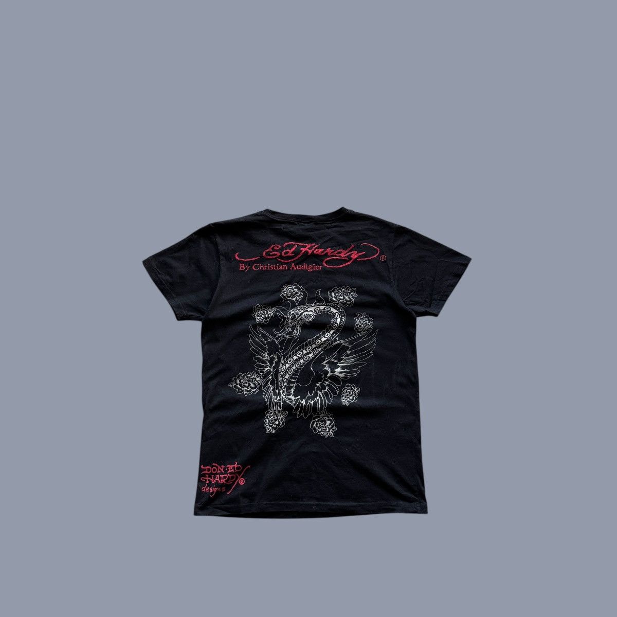 Ed Hardy Ed Hardy T Shirt Black Y2K Swag Size US L / EU 52-54 / 3 - 2 Thumbnail