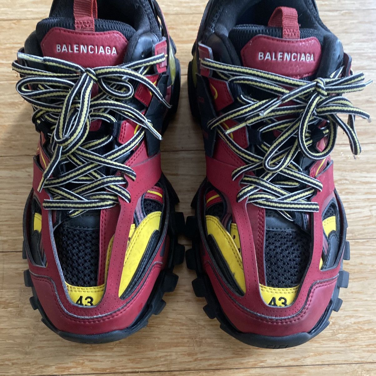 Balenciaga Balenciaga Track Sneaker (SS19) - Bordeaux/Yellow/Black Size US 10 / EU 43 - 7 Thumbnail