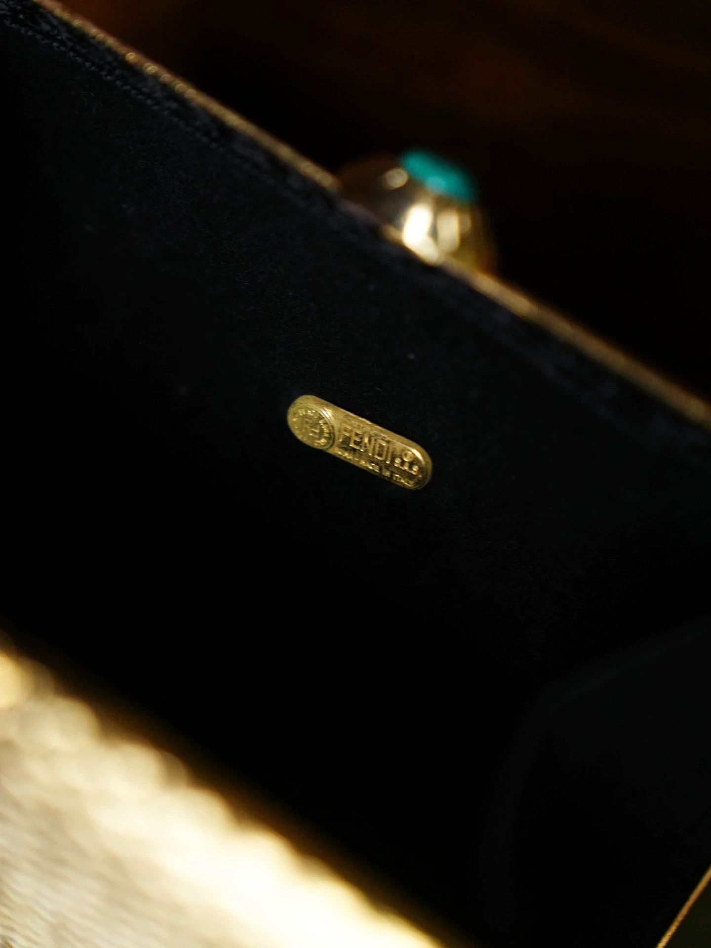 Fendi Fendi Vintage Metal Gem Tassel Evening Clutch Women's Rare Size ONE SIZE - 5 Thumbnail