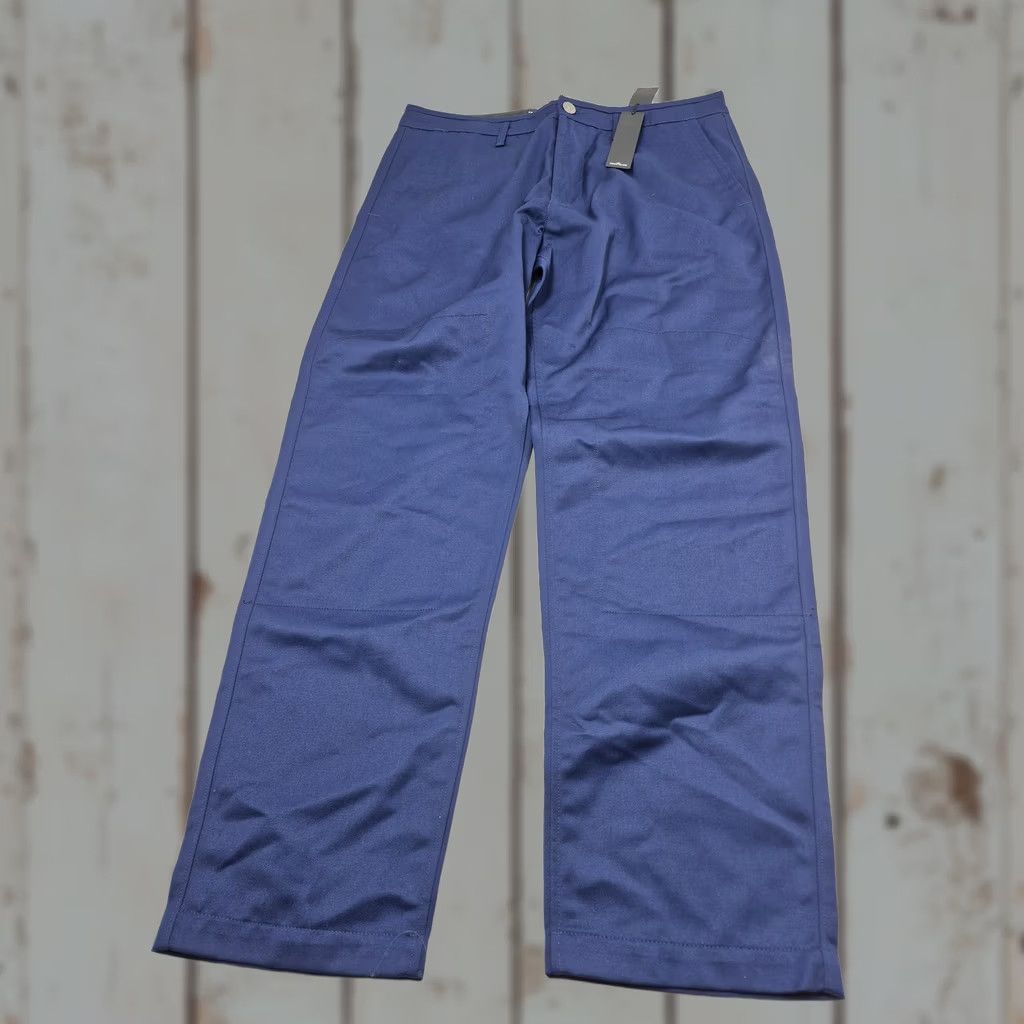 Stone Island Stone Island Chino Pants Mens 34x31 Blue Canvas Logo Italy NWT Straight Pocket Pants Size US 34 / EU 50 - 1 Thumbnail