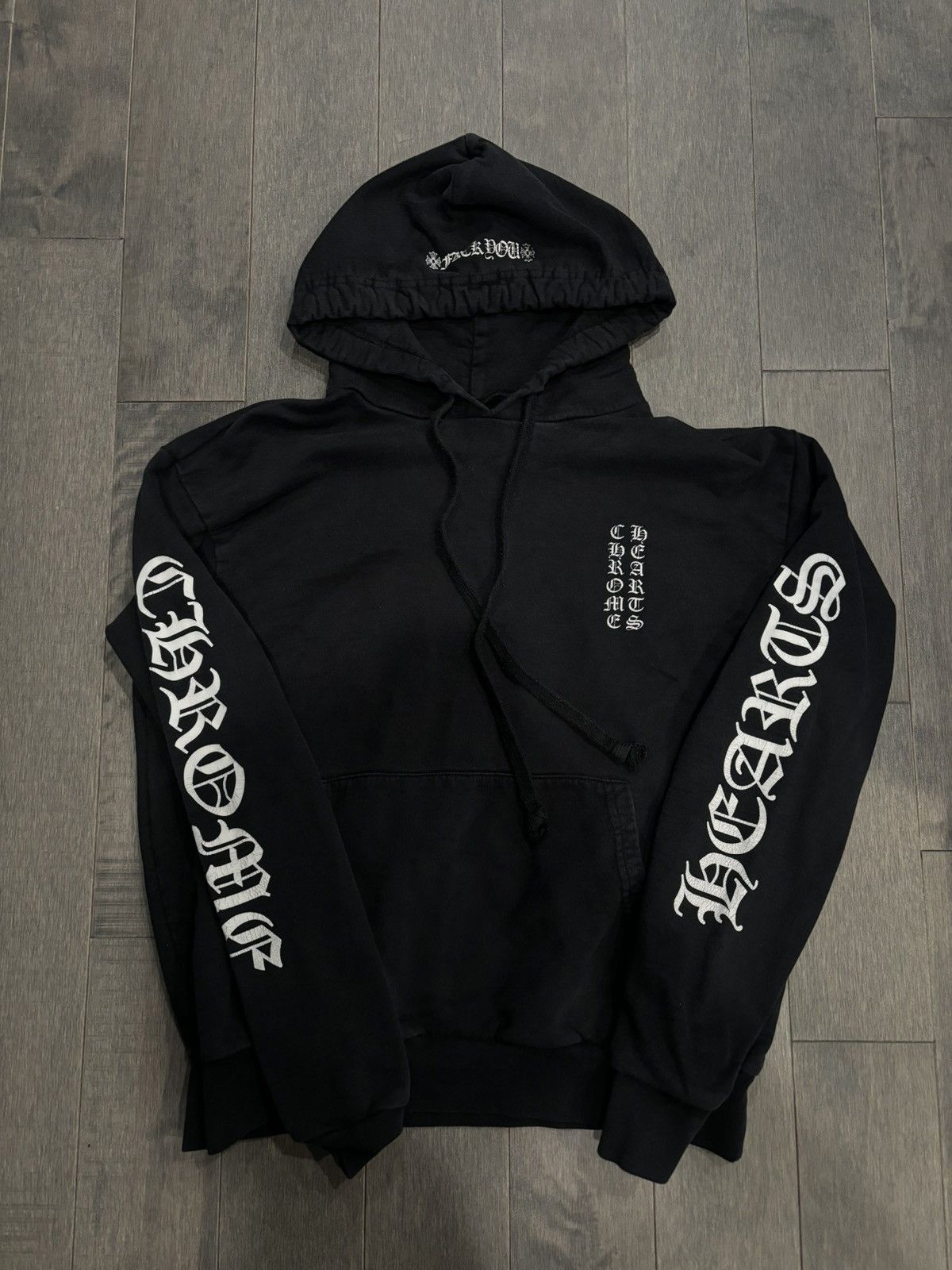 image of Chrome Hearts Hoodie Xsmall in Black, Men's