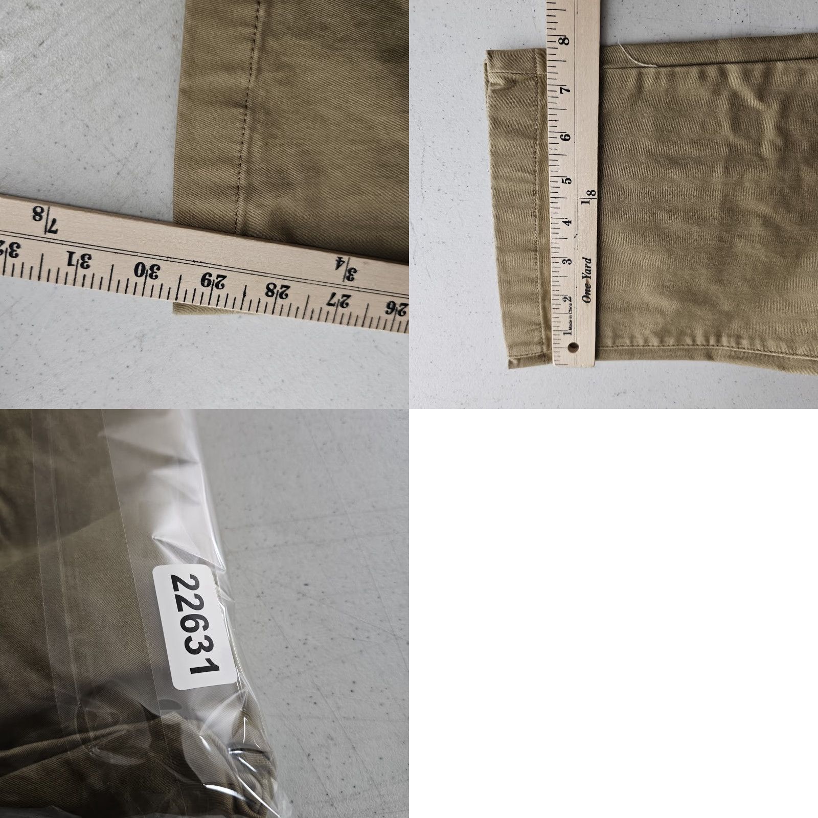 Vintage Goodfellow & Co Pants Men Slim Chino 38x30 Beige Stretch Casual Business Travel Khaki 5 Pocket Zip Fly Button Mens Size US 38 / EU 54 - 9 Thumbnail