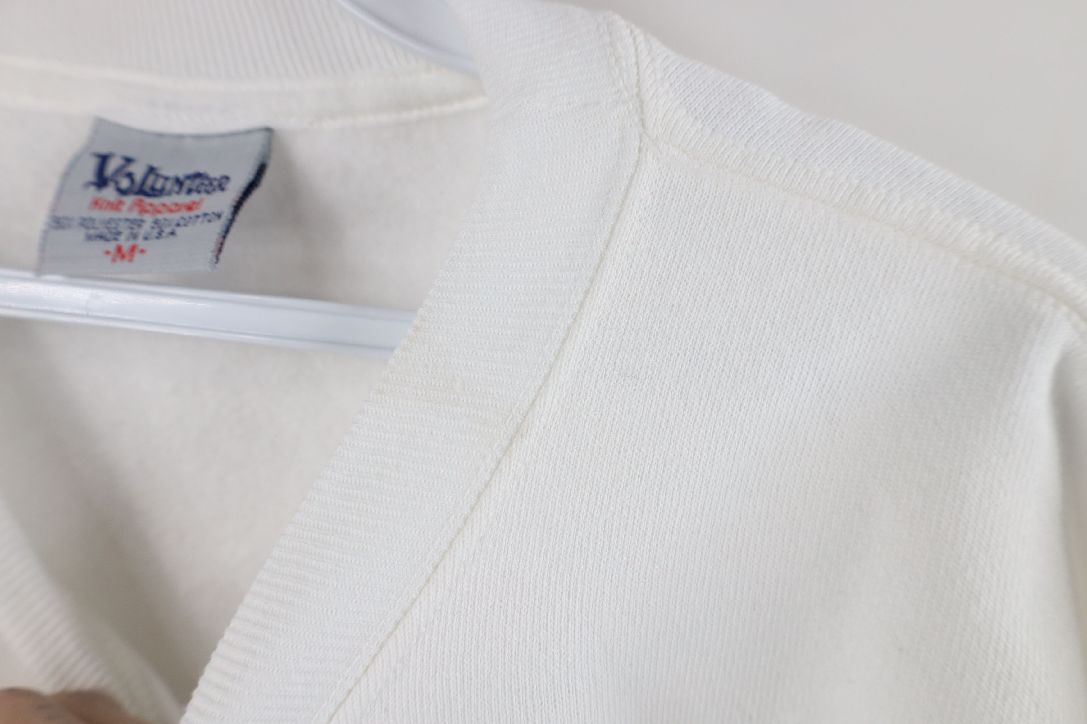 Vintage Vintage 90s Streetwear Blank Crewneck Sweatshirt White USA Size US M / EU 48-50 / 2 - 8 Thumbnail