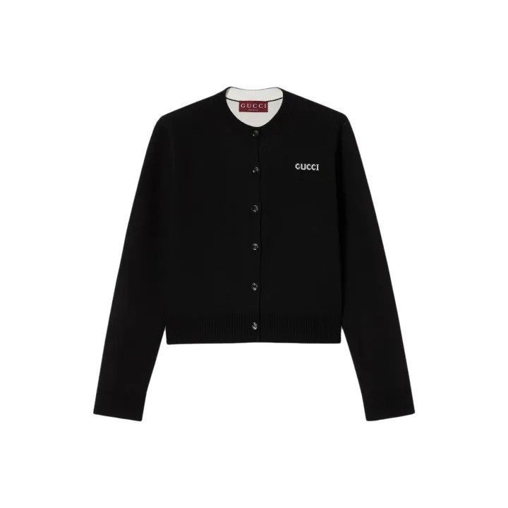 Gucci Gucci Black Wool Blend Long Sleeve Knit Top-2507 Size S / US 4 / IT 40 - 7 Thumbnail