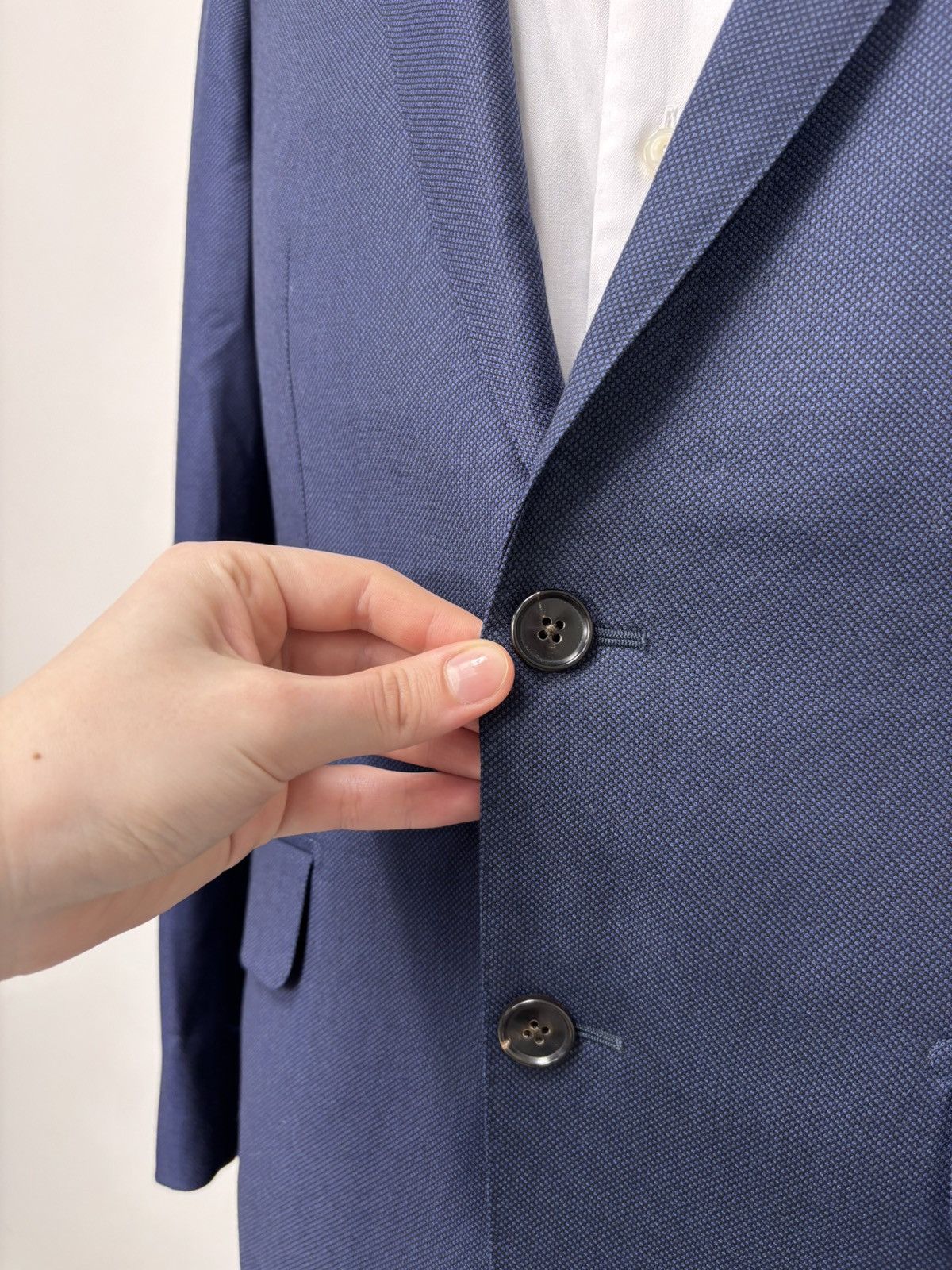 Suitsupply Suitsupply Sienna Men’s Blue Wool Suit Jacket Sport Coat Size 40S - 6 Thumbnail