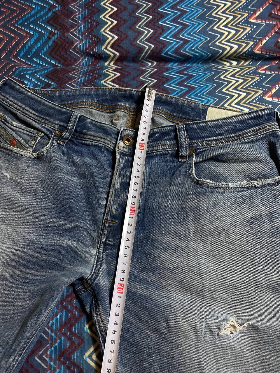 Diesel × Vintage Vintage Distressed Faded Blue Jeans Size US 34 / EU 50 - 8 Thumbnail