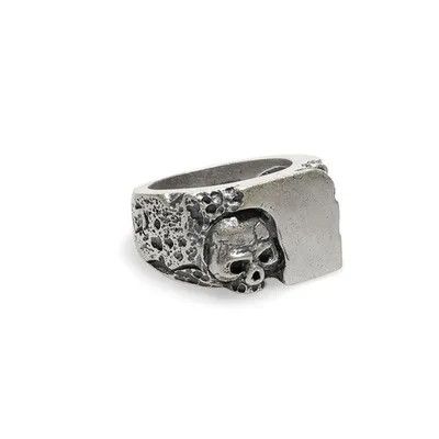 Japanese Brand × Jewelry × Vintage Heavy Sugar Skull Ring Size ONE SIZE - 1 Thumbnail