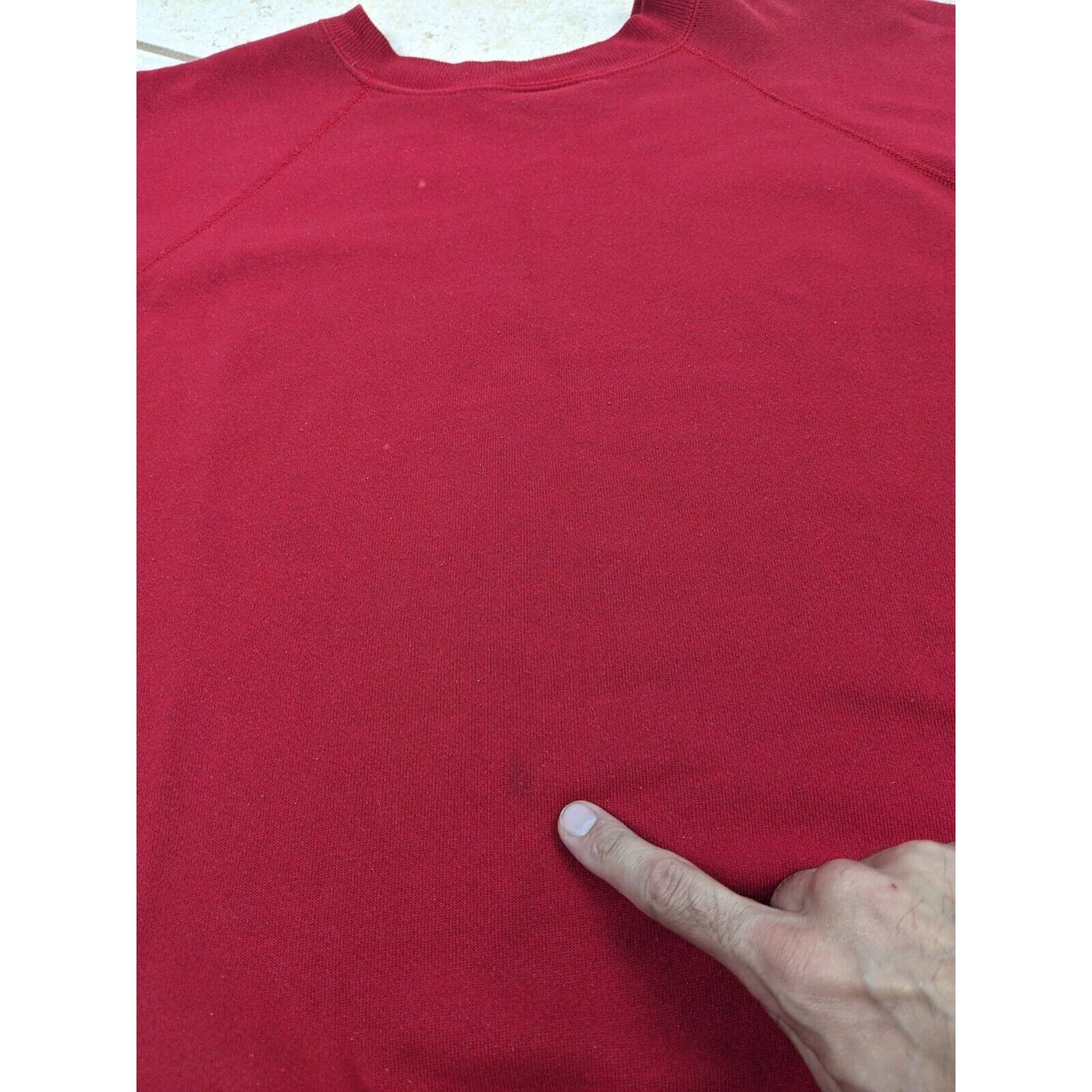 Hanes Vtg Sweatshirt Pannill Hanes Red Raglan Crewneck USA Blank Size US XL / EU 56 / 4 - 15 Thumbnail