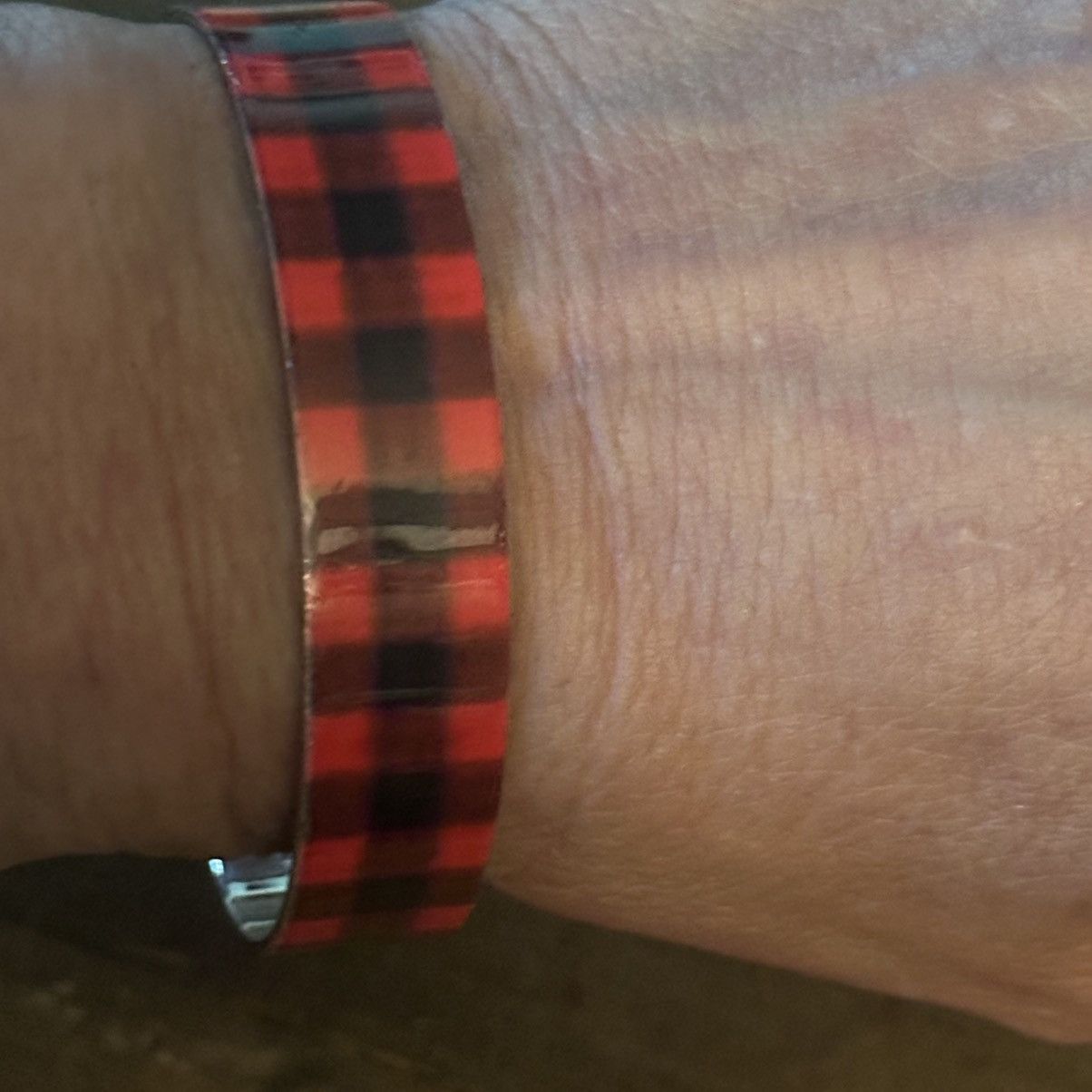 Other Red buffalo check bangle cuff bracelet Size ONE SIZE - 2 Thumbnail