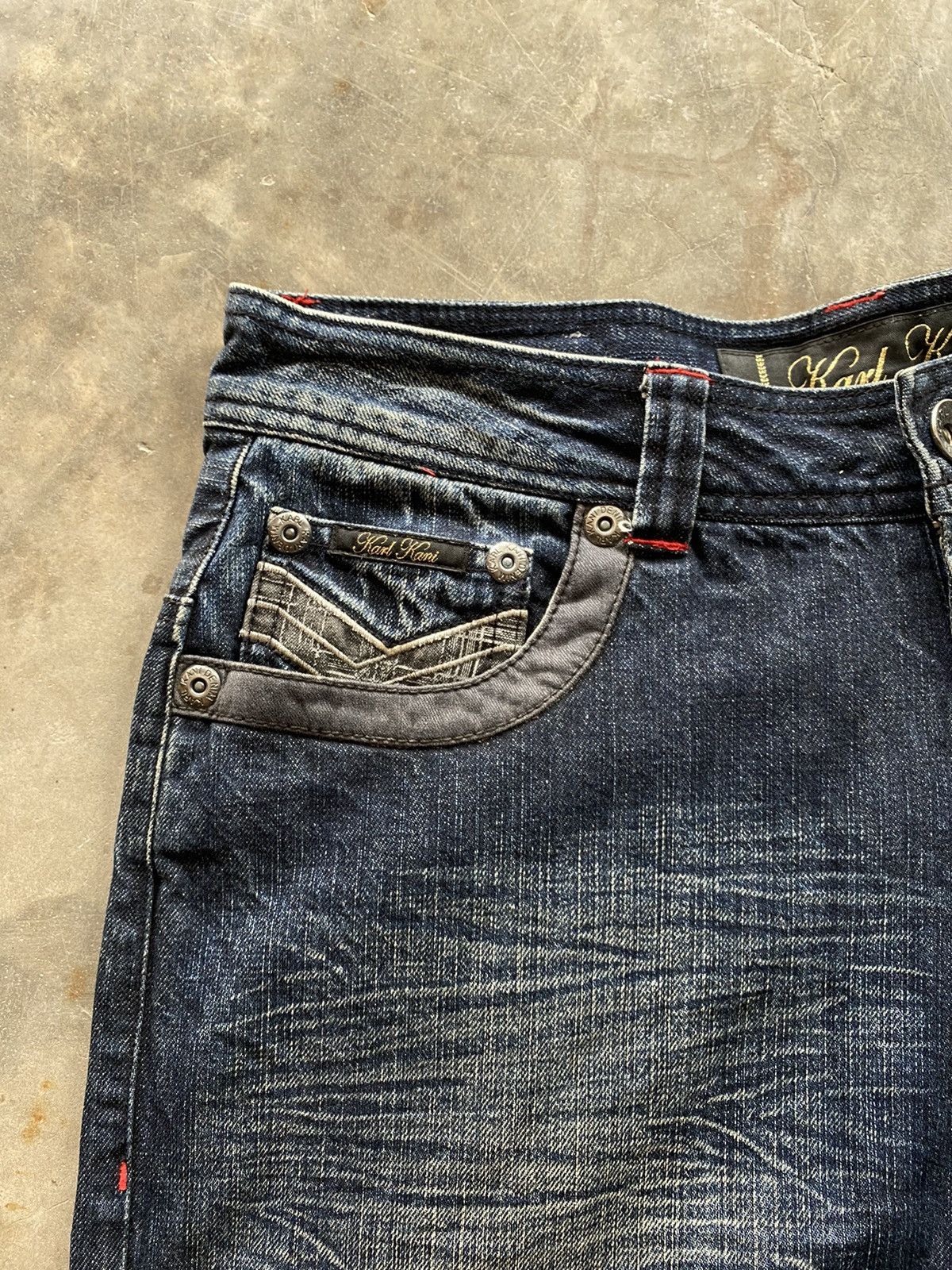 Karl Kani Baggy Jeans Karl Kani Denim Stone Wash Distressed Size US 34 / EU 50 - 5 Thumbnail