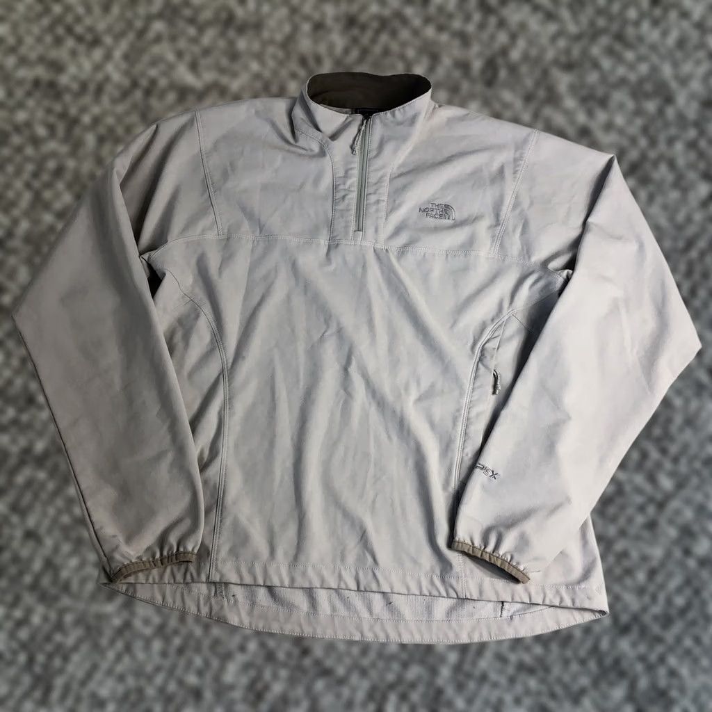 The North Face VINTAGE The North Face Apex Quarter Zip Tan Beige Women’s Large L Zip Pull Over Jacket Coat Long Casual Winter Spring Summer Fall Women’s Boys/Girls? Size L / US 10 / IT 46 - 1 Thumbnail