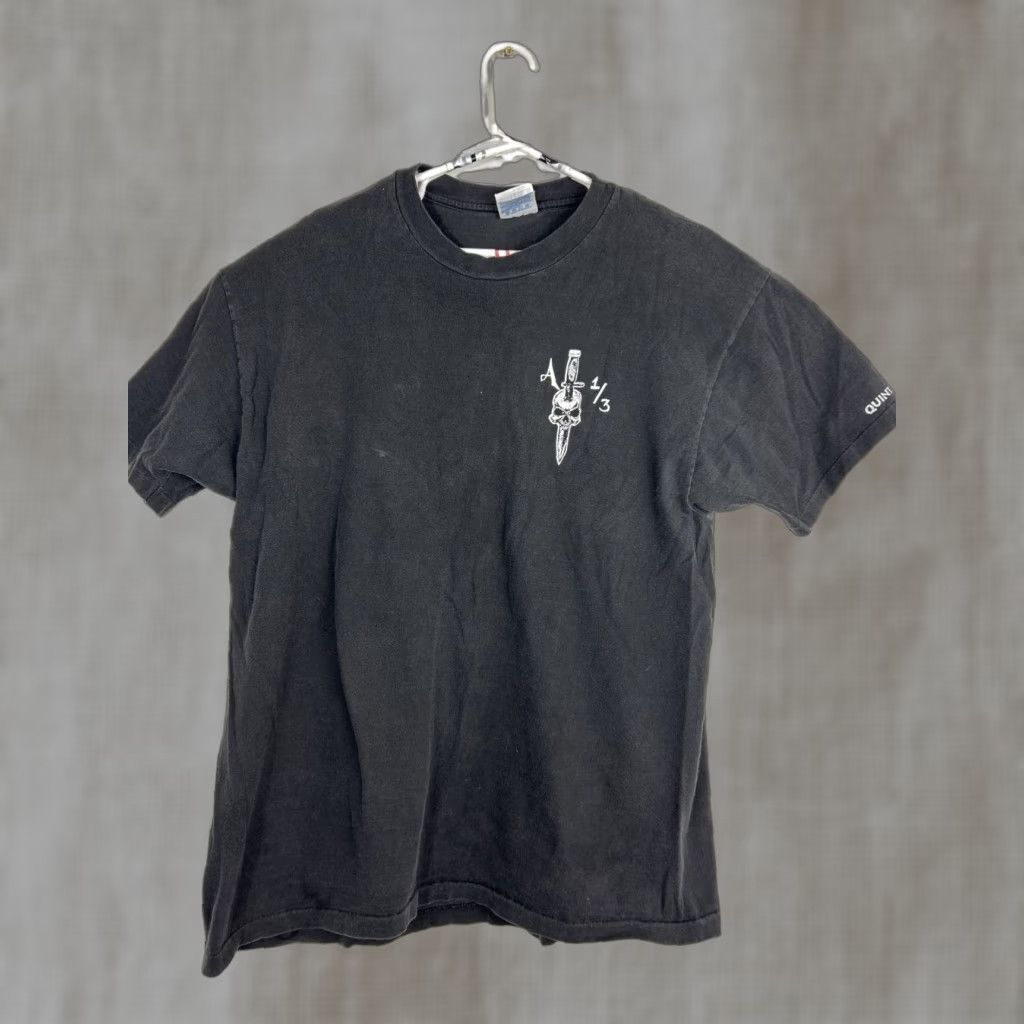 Hanes Mens XL Short Sleeve Black 3rd Herd Grunts T Shirt Reaper A 1/3 Hanes XL Black Short Sleeve T-Shirt Mens Size US XL / EU 56 / 4 - 1 Thumbnail