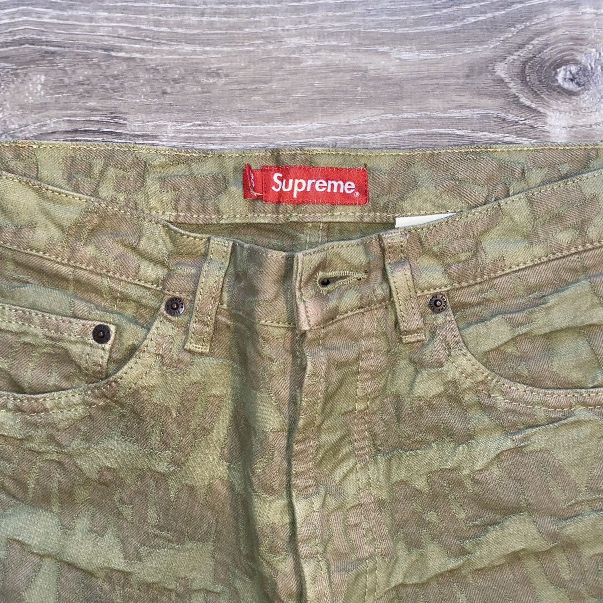Supreme Supreme Fat Tip Jacquard Regular Jean Size US 30 / EU 46 - 5 Thumbnail