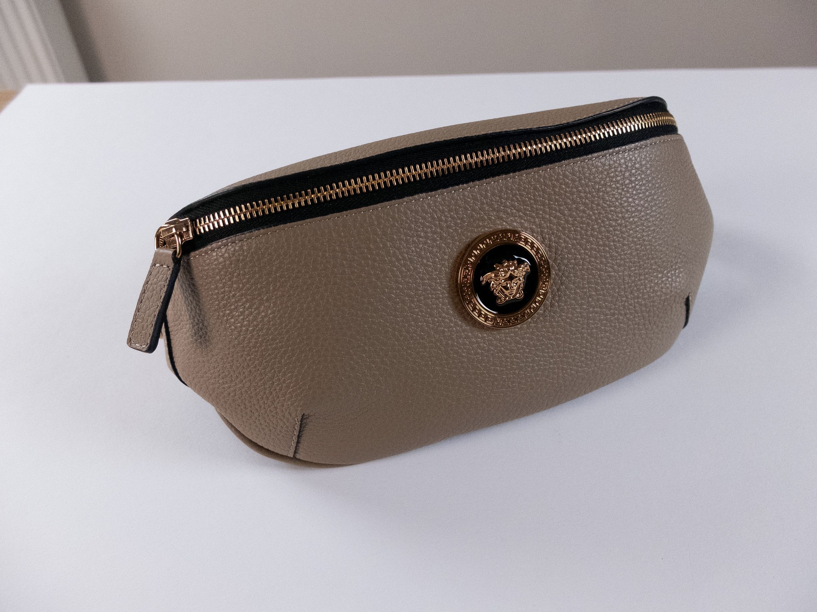 Versace VERSACE La Medusa dark beige leather belt bag authentic Size ONE SIZE - 5 Thumbnail