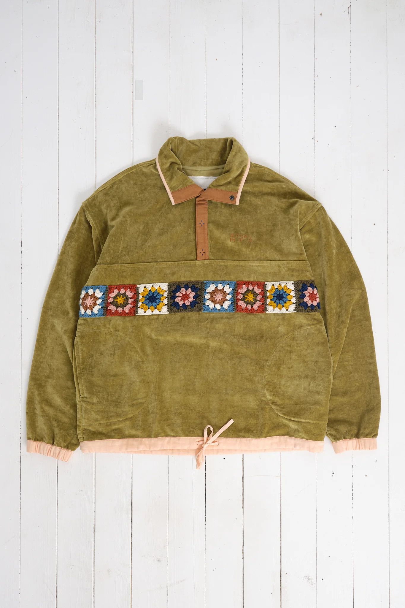 Story Mfg. 💚 Story Mfg Store Exclusive Sage Tea Velvet Polite Pullover Size US L / EU 52-54 / 3 - 1 Thumbnail