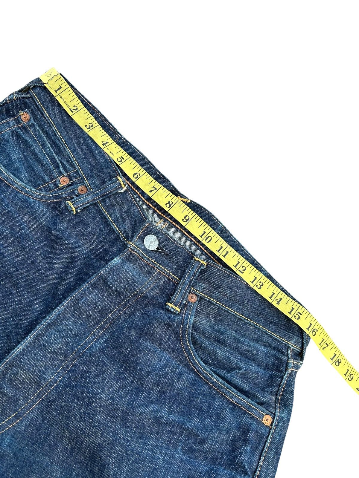 Kapital VINTAGE EVISU SELVEDGE THRASHED DENIM JEANS Size US 32 / EU 48 - 14 Thumbnail
