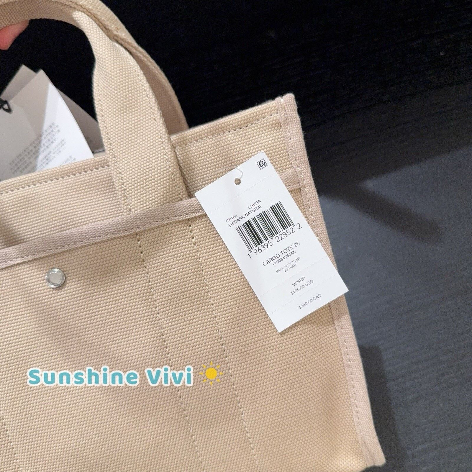 Coach NWT COACH Beige Tote Bag Shoulder Bag CP164 Silver/Dark Size ONE SIZE - 2 Thumbnail