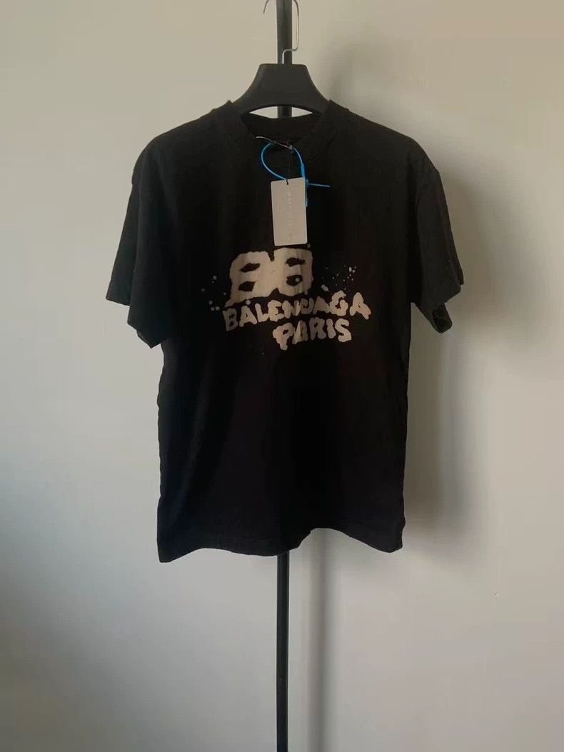 Balenciaga Balenciaga Letter Print Short Sleeve Round Neck T-Shirt, R Size US XS / EU 42 / 0 - 1 Thumbnail