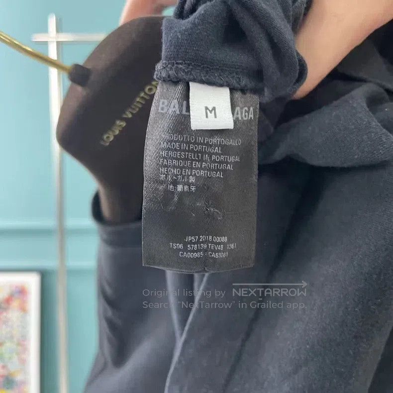 Balenciaga Balenciaga Black lock print short-sleeved shirt Size US M / EU 48-50 / 2 - 4 Thumbnail