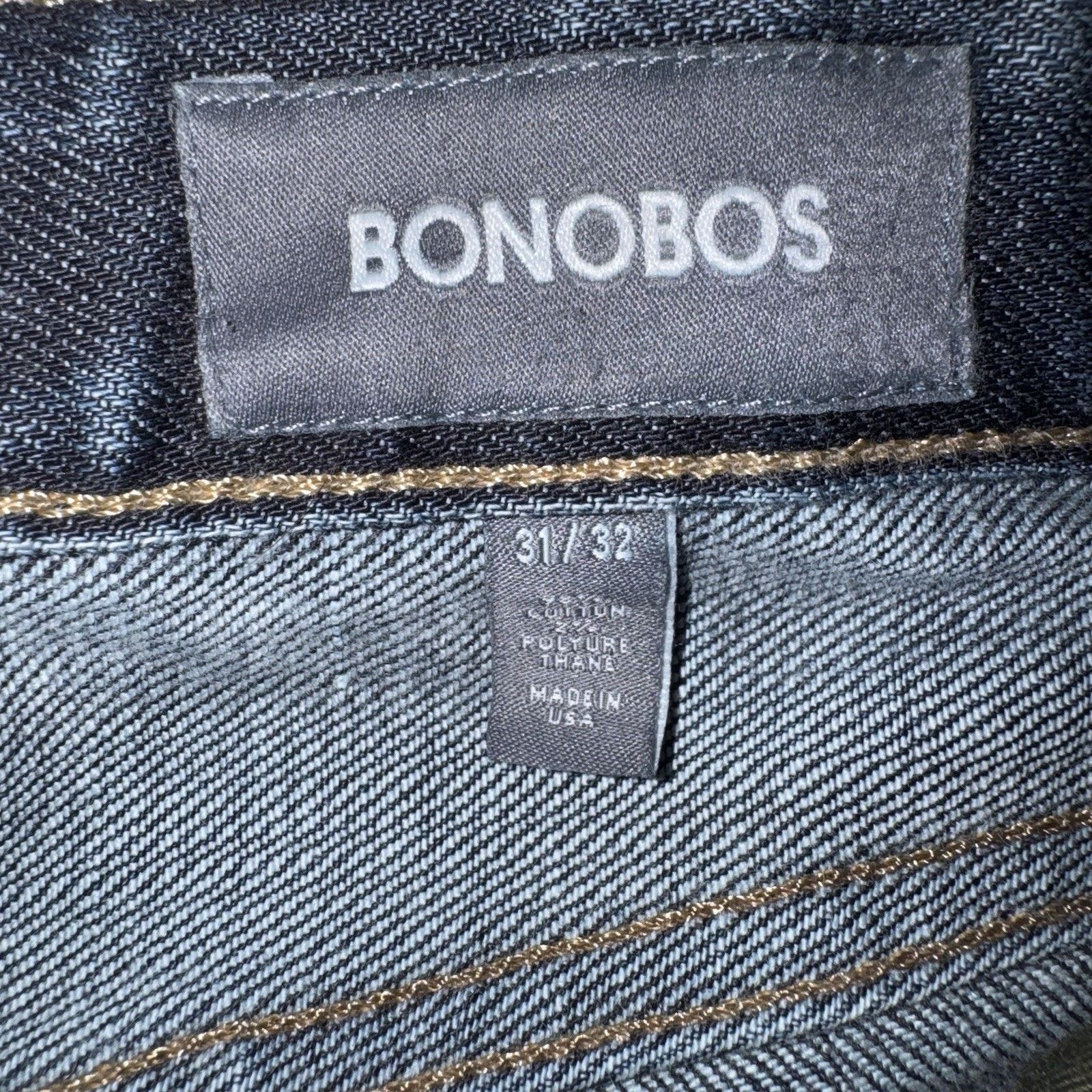 Bonobos BONOBOS Japanese Selvedge Stretch Denim Slim Blue Medium Size US 31 - 7 Thumbnail