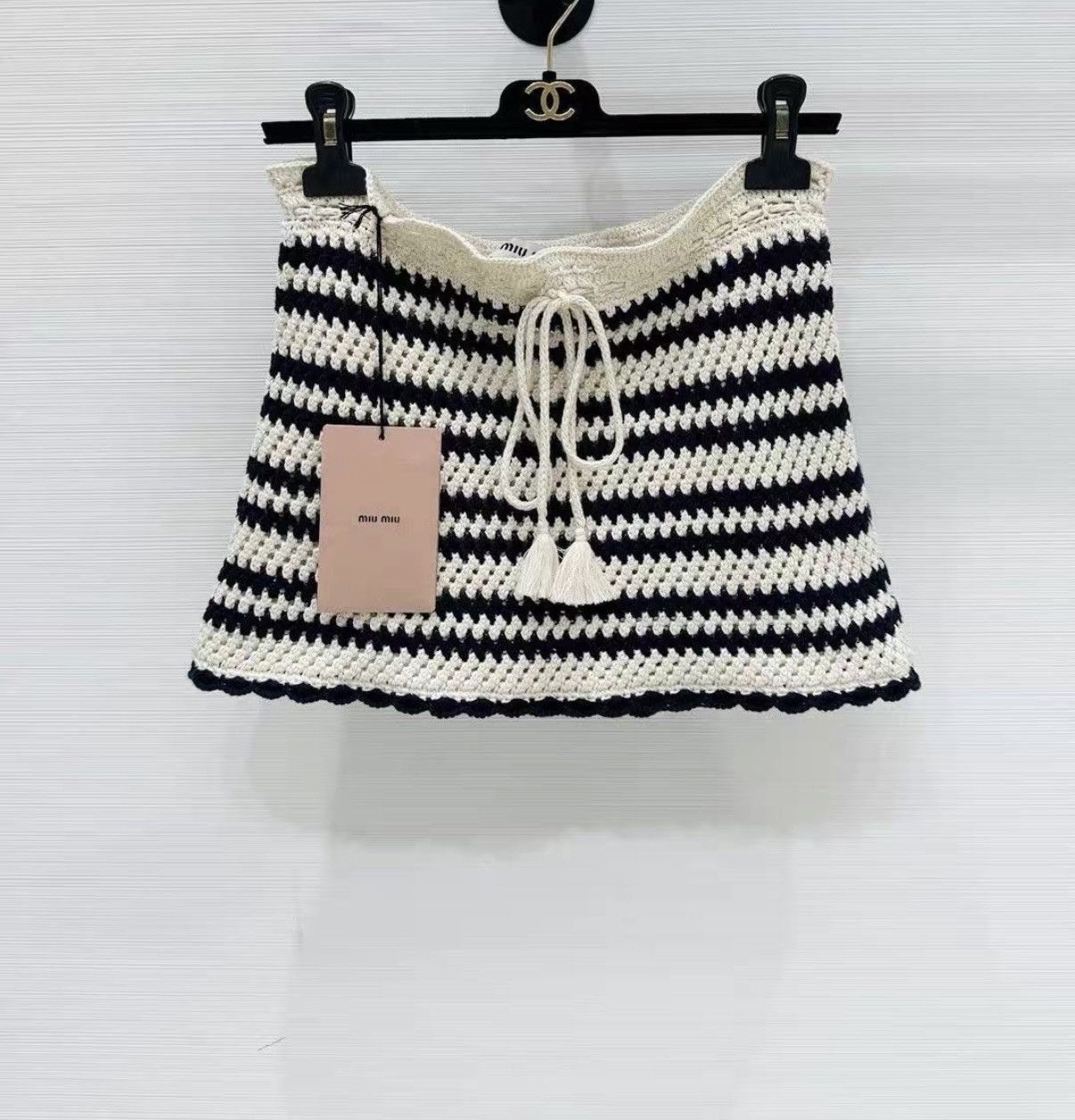 Miu Miu Miu Miu 25 Fall/Winter Arrival Striped Knit Mini Skirt J33 Size XS / US 0-2 / IT 36-38 - 1 Thumbnail