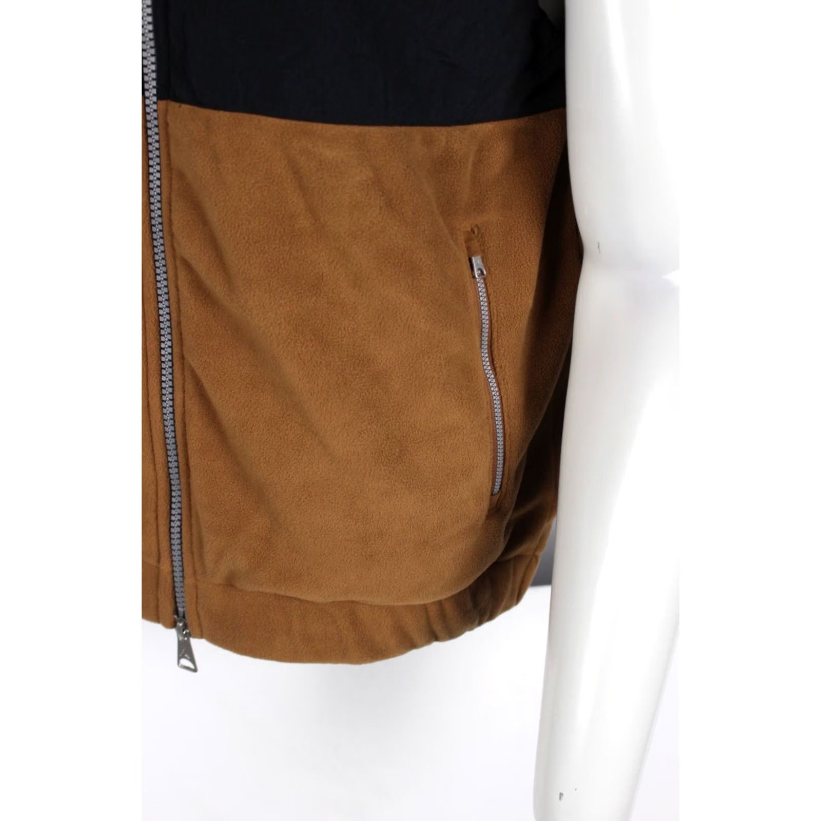 Nike Nike Jordan Essentials Men's Winter Vest Fleece S Small Tan Black FD8628 281 Size US S / EU 44-46 / 1 - 4 Thumbnail