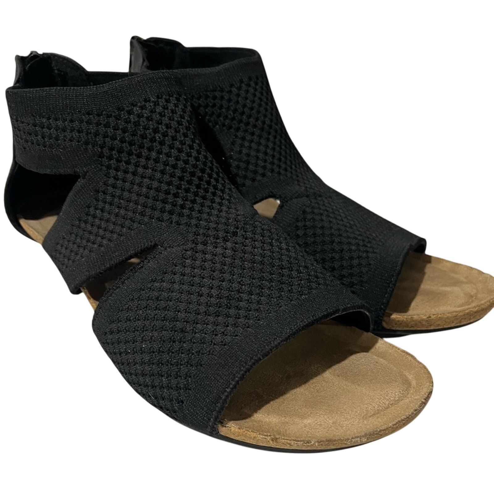 Croft & Barrow Rosiee black wedge sandals size 6.5 Size US 6.5 / IT 36.5 - 1 Thumbnail