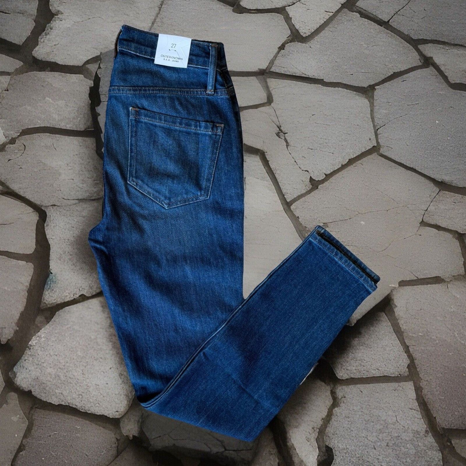 Outerknown Outerknown Strand High Rise Skinny Jeans Women's 26 Blue Size 26" / US 2 / IT 38 - 1 Thumbnail