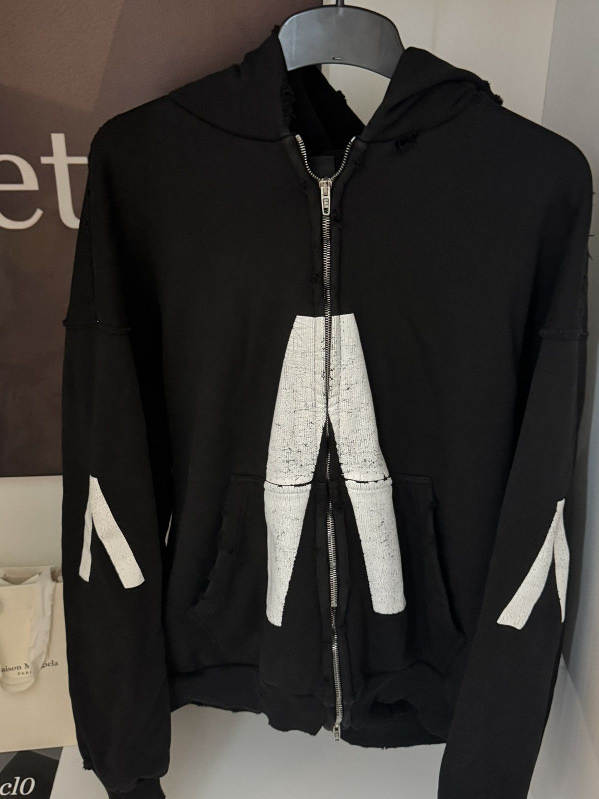 Balenciaga ✅Balenciaga Archive music distressed black zip hoodie Size US XS / EU 42 / 0 - 2 Thumbnail