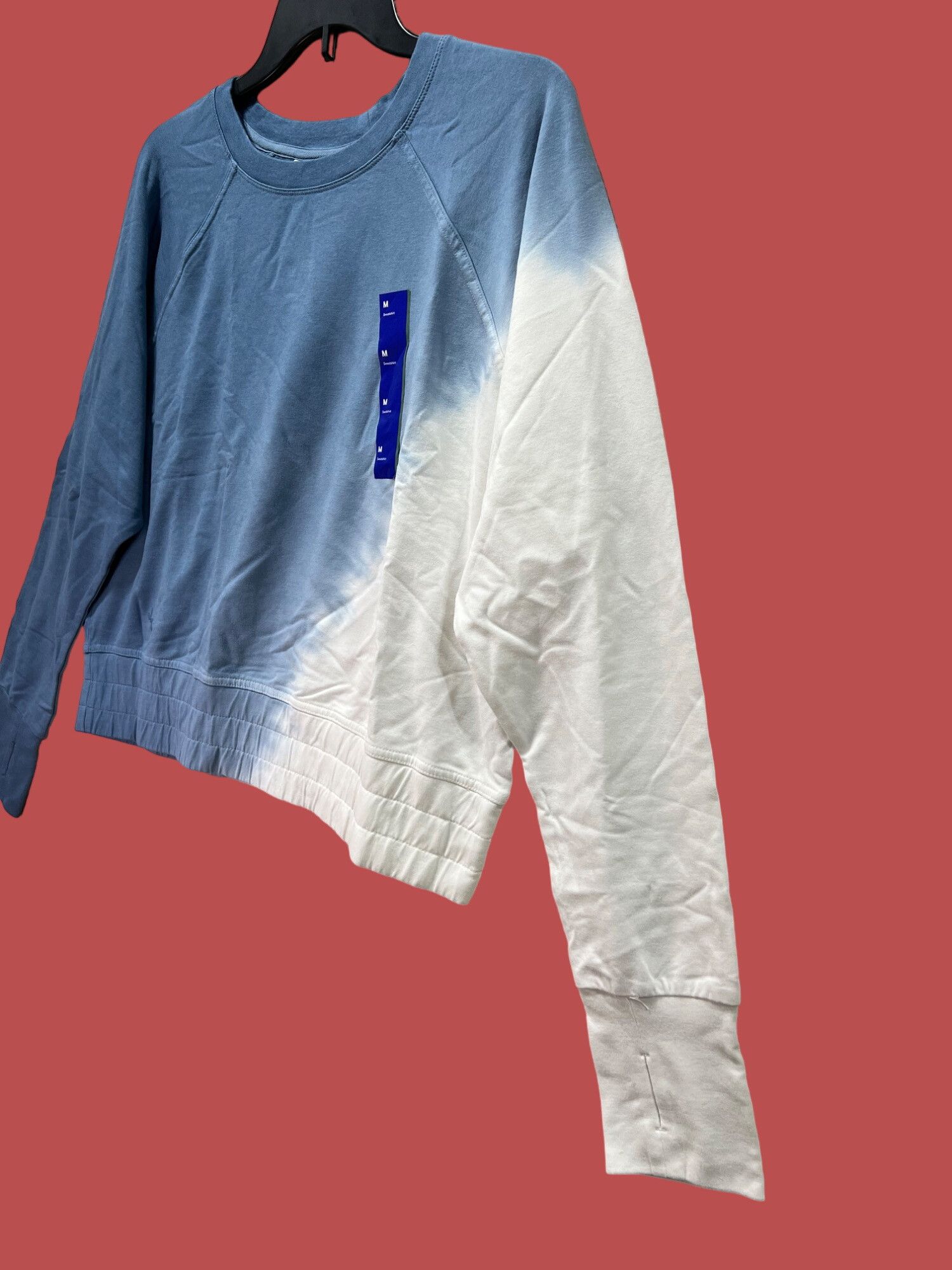 Other Joy Lab - Women's Long Sleeve Sweatshirt - Blue / White - Me Size M / US 6-8 / IT 42-44 - 15 Thumbnail