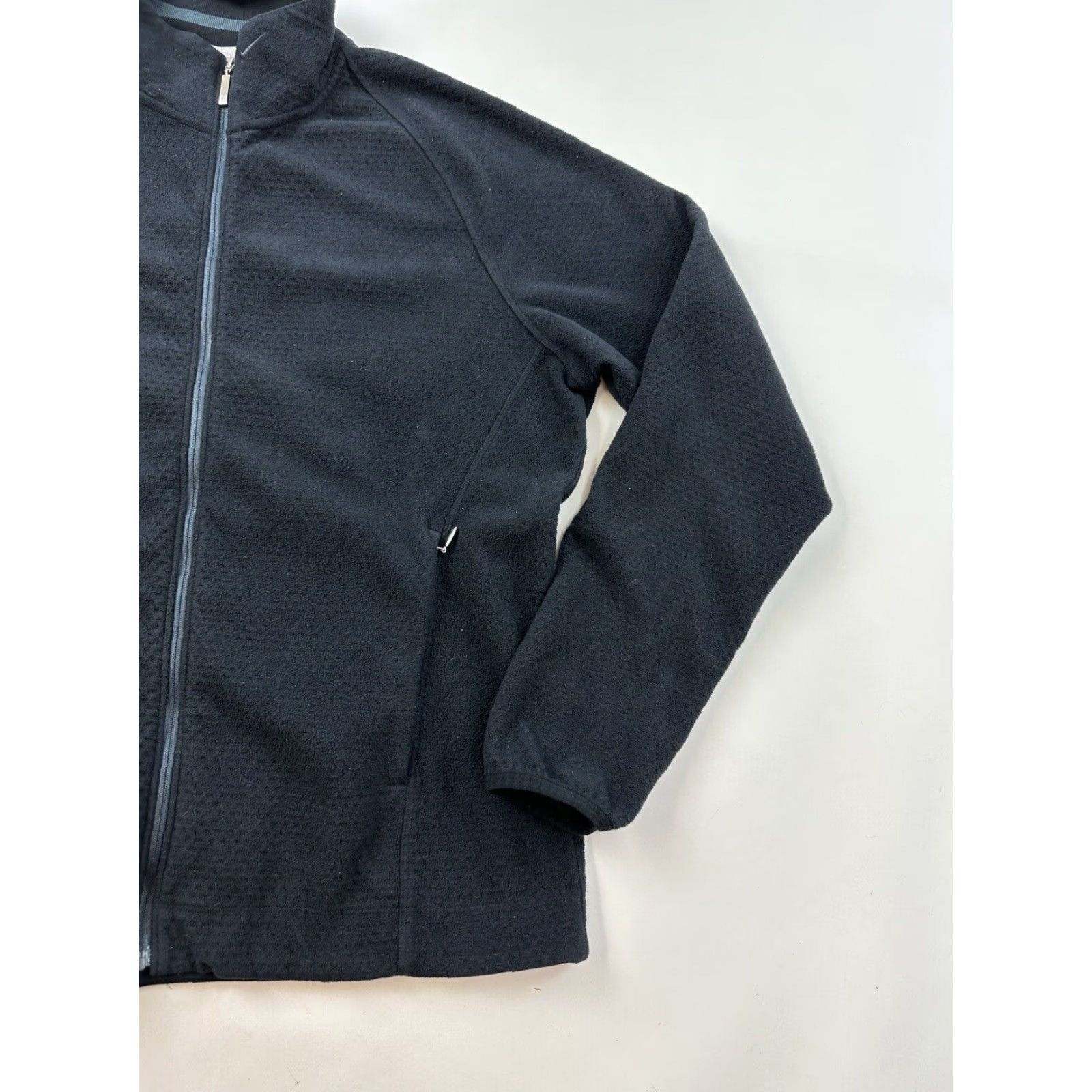Nike VINTAGE Nike Jacket Womens Medium Black Fleece Golf Full Zip Size M / US 6-8 / IT 42-44 - 3 Thumbnail
