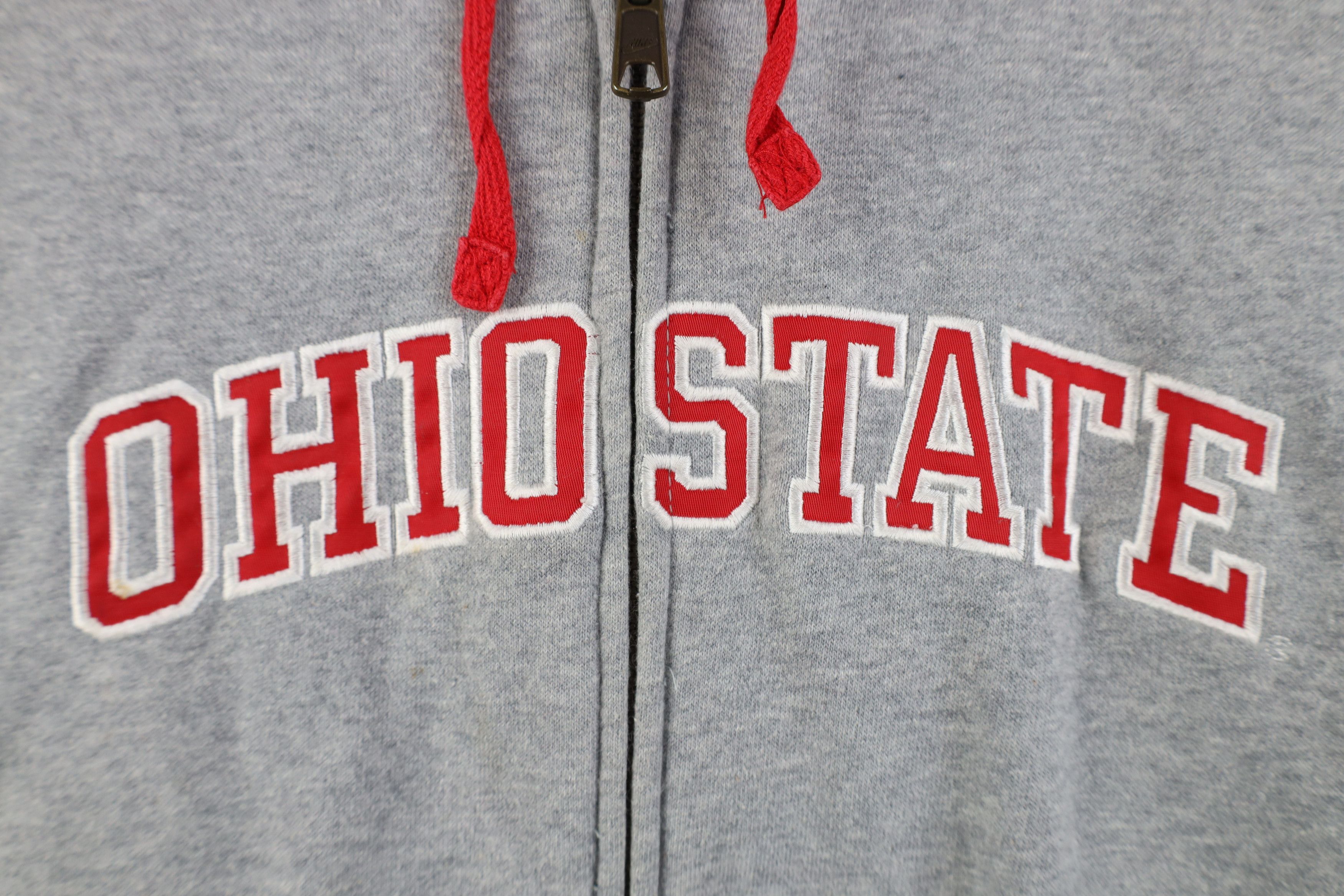 Nike Vintage Nike Scott Swoosh Ohio State University Zip Hoodie Size M / US 6-8 / IT 42-44 - 9 Thumbnail