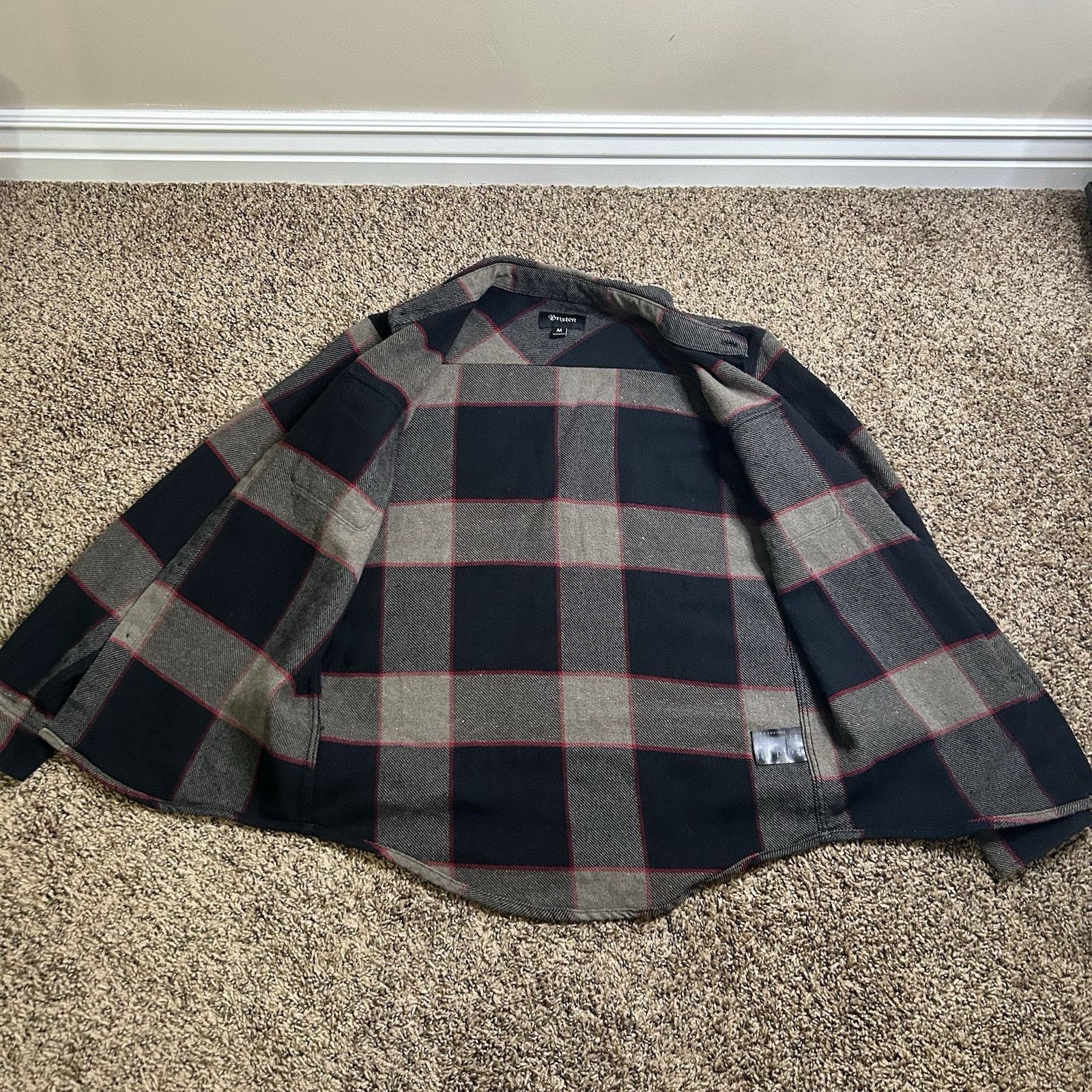 Brixton Brixton Men's Plaid Print Long Sleeve Flannel Shirt Size M Size US M / EU 48-50 / 2 - 5 Thumbnail