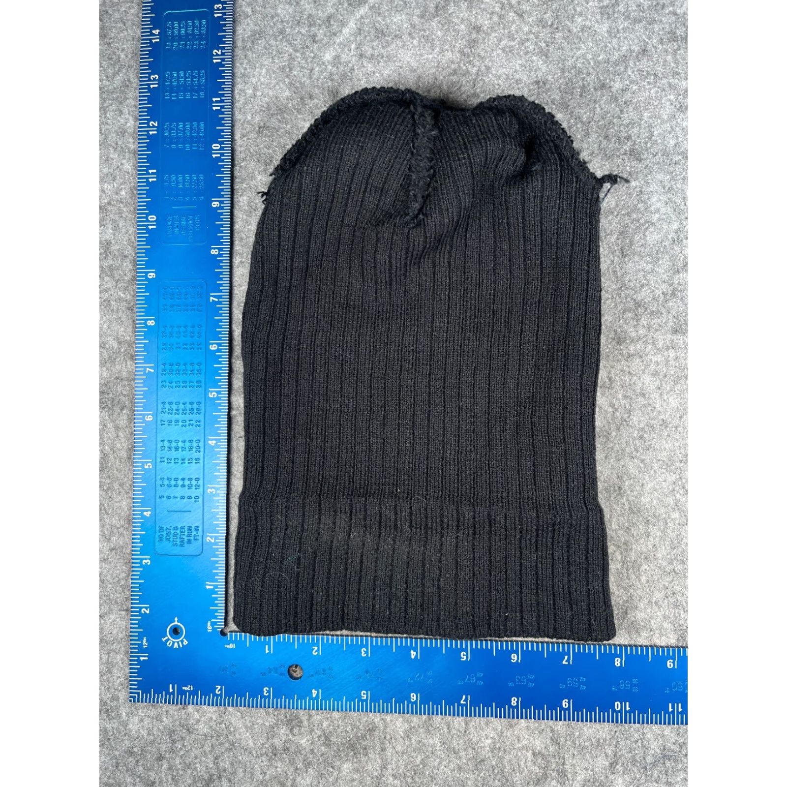 Vintage the CK Group Beanie Hat Adult One Size Black Ribbed Knit 100% Acrylic Ski NEW Size ONE SIZE - 4 Thumbnail