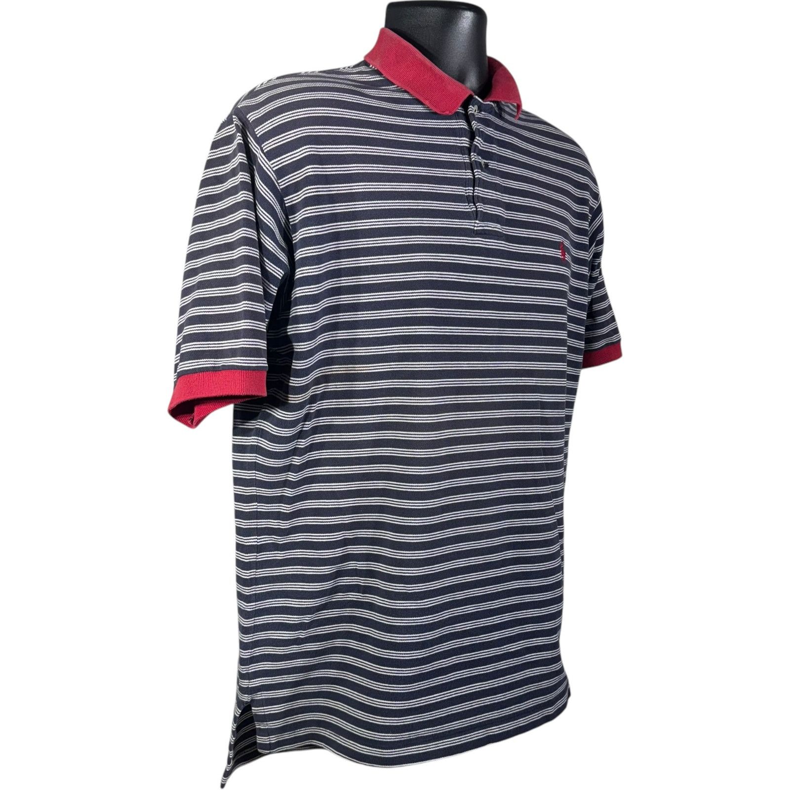Polo Ralph Lauren Polo Ralph Lauren Small Horse Striped Short Sleeve Polo Size US L / EU 52-54 / 3 - 4 Thumbnail