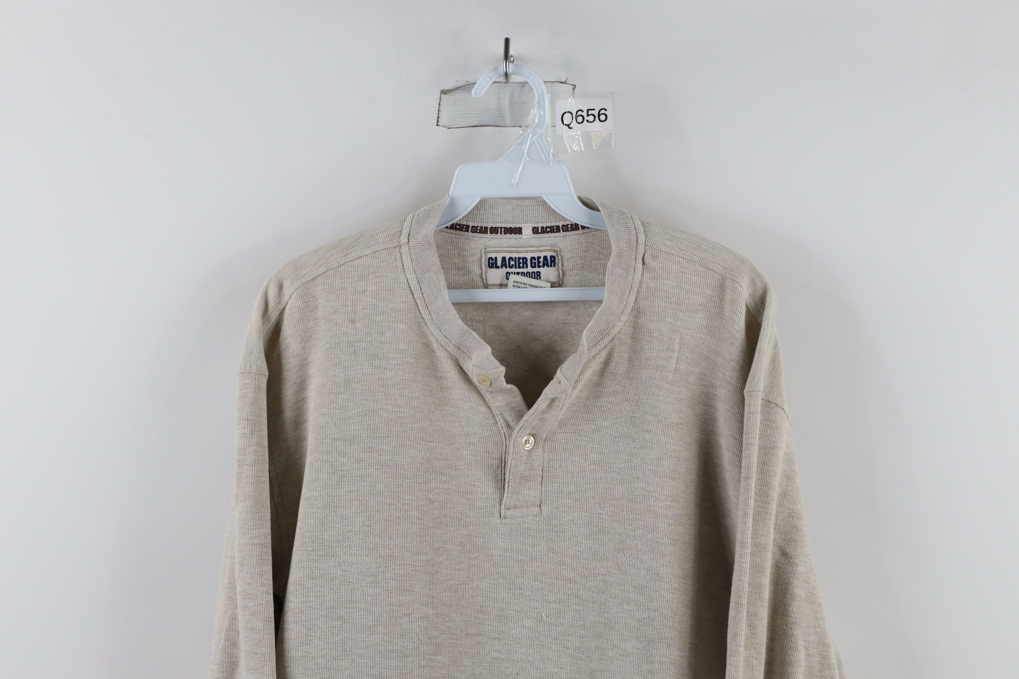 Vintage Vintage 90s Streetwear Knit Long Sleeve Henley T-Shirt Size US L / EU 52-54 / 3 - 2 Thumbnail