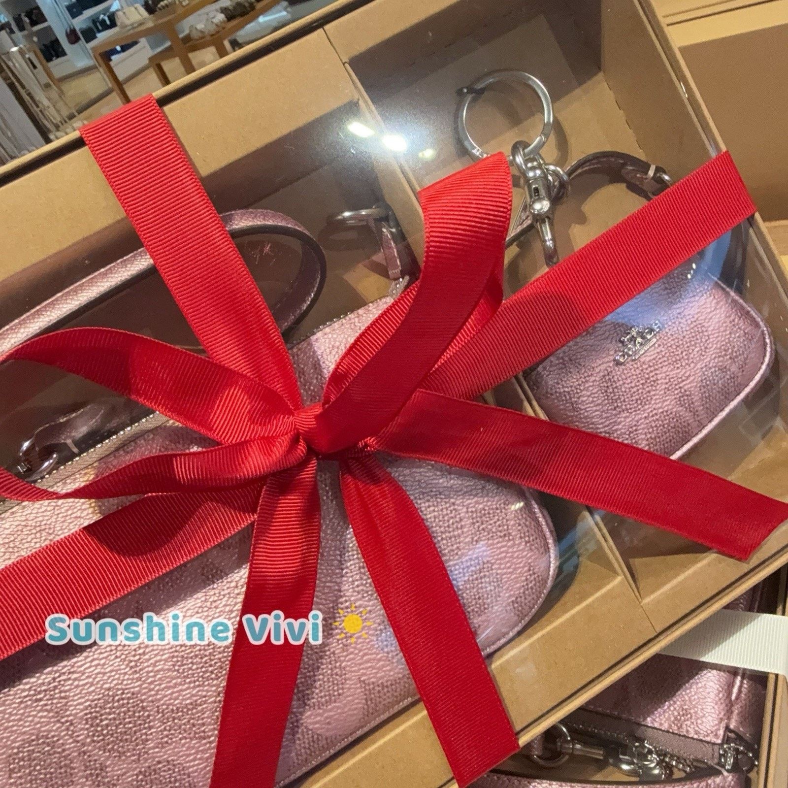 Coach NWT Coach Boxed Nolita 19 Bag Charm Set CCK96 Pink/Rose Size ONE SIZE - 3 Thumbnail