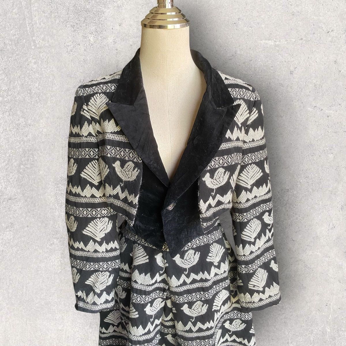 Comme des Garcons Vintage Fall 1989 Set Cropped Jacket and Skirt Size S / US 4 / IT 40 - 2 Thumbnail