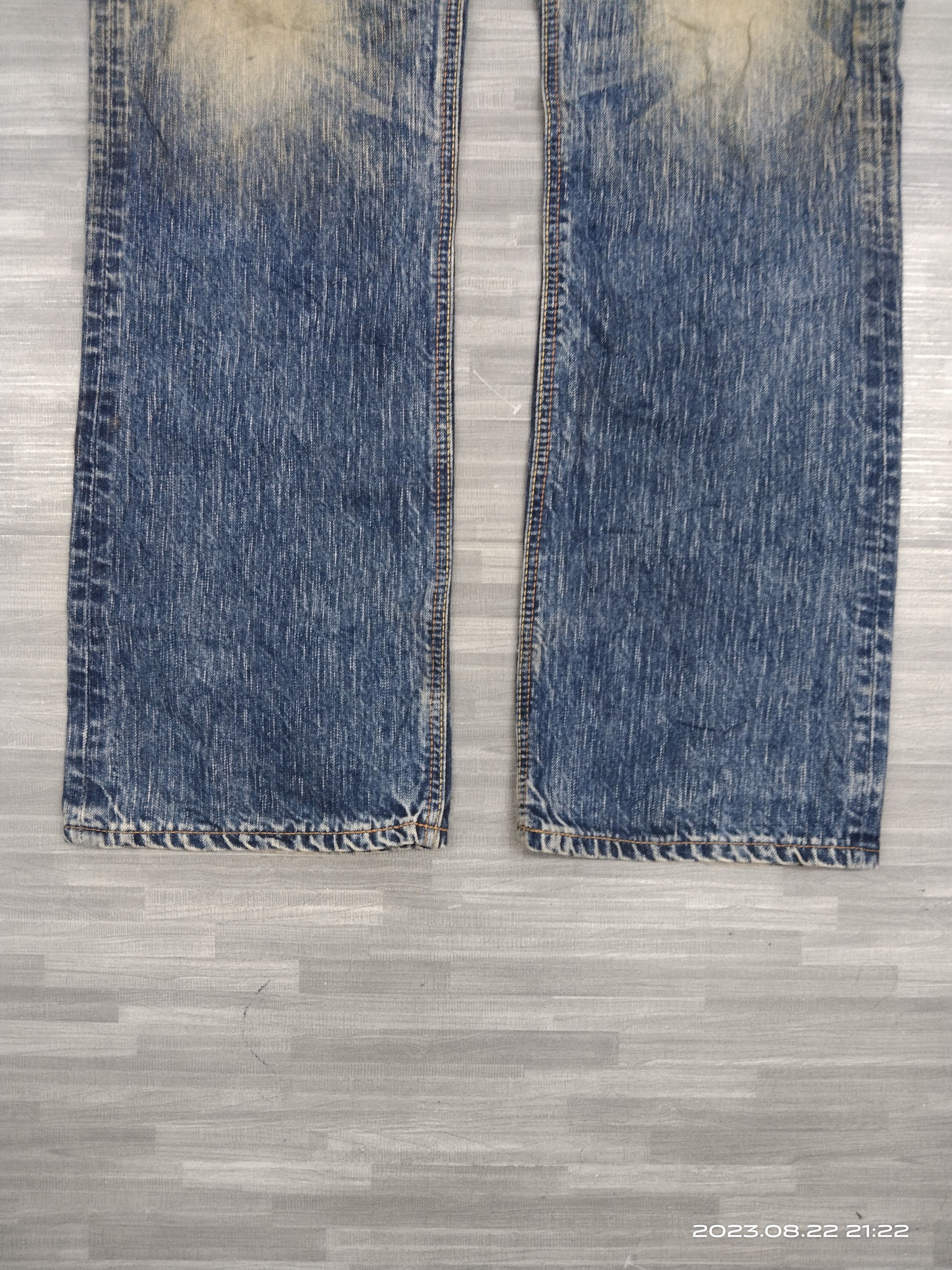 Japanese Brand INSANE 90s🔥RUSTY SICK EDWIN DENIM PANTS Size US 31 - 6 Thumbnail