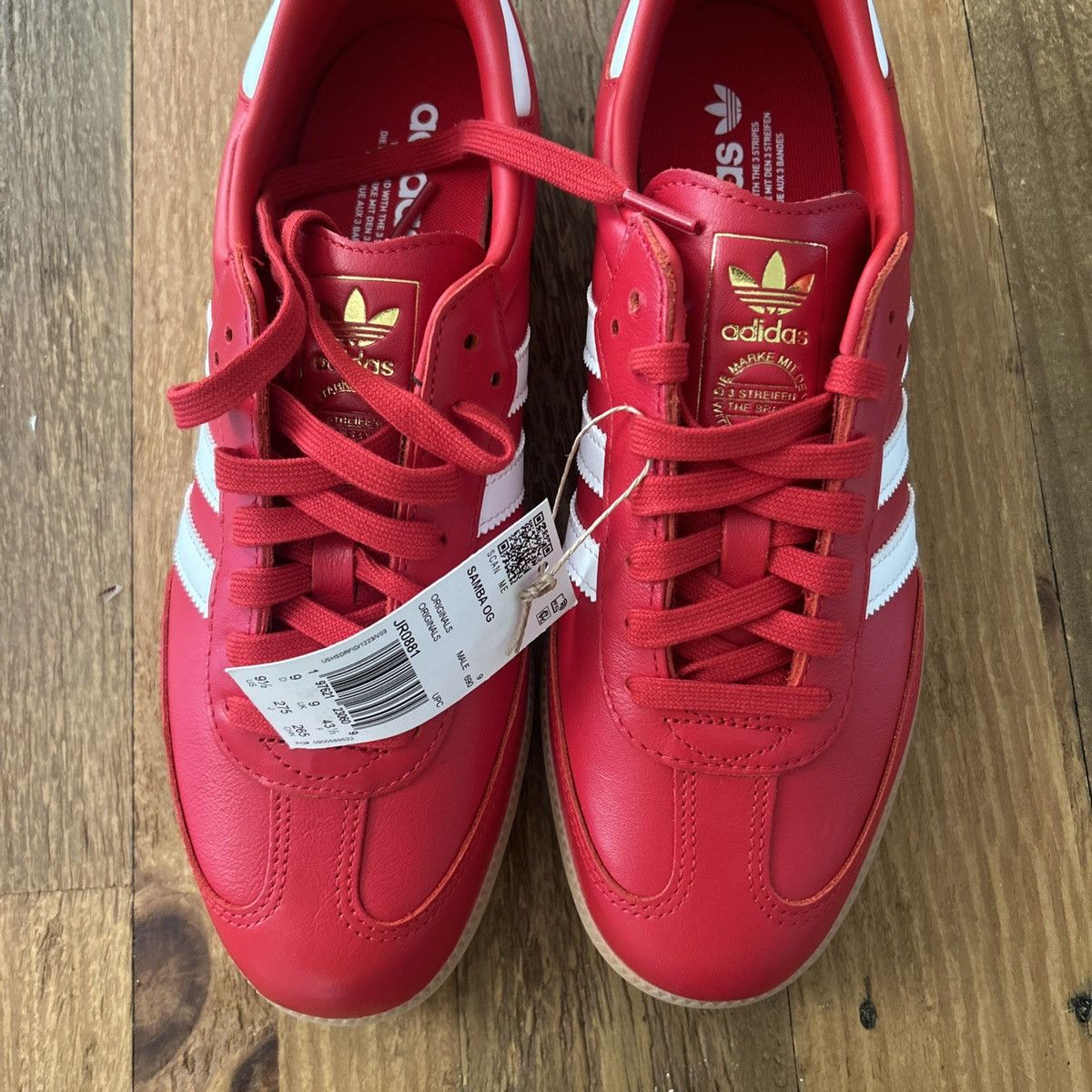 Adidas adidas Samba OG Better Scarlet Sneaker JR0881 Men’s 9.5 Size US 9.5 / EU 42-43 - 4 Thumbnail