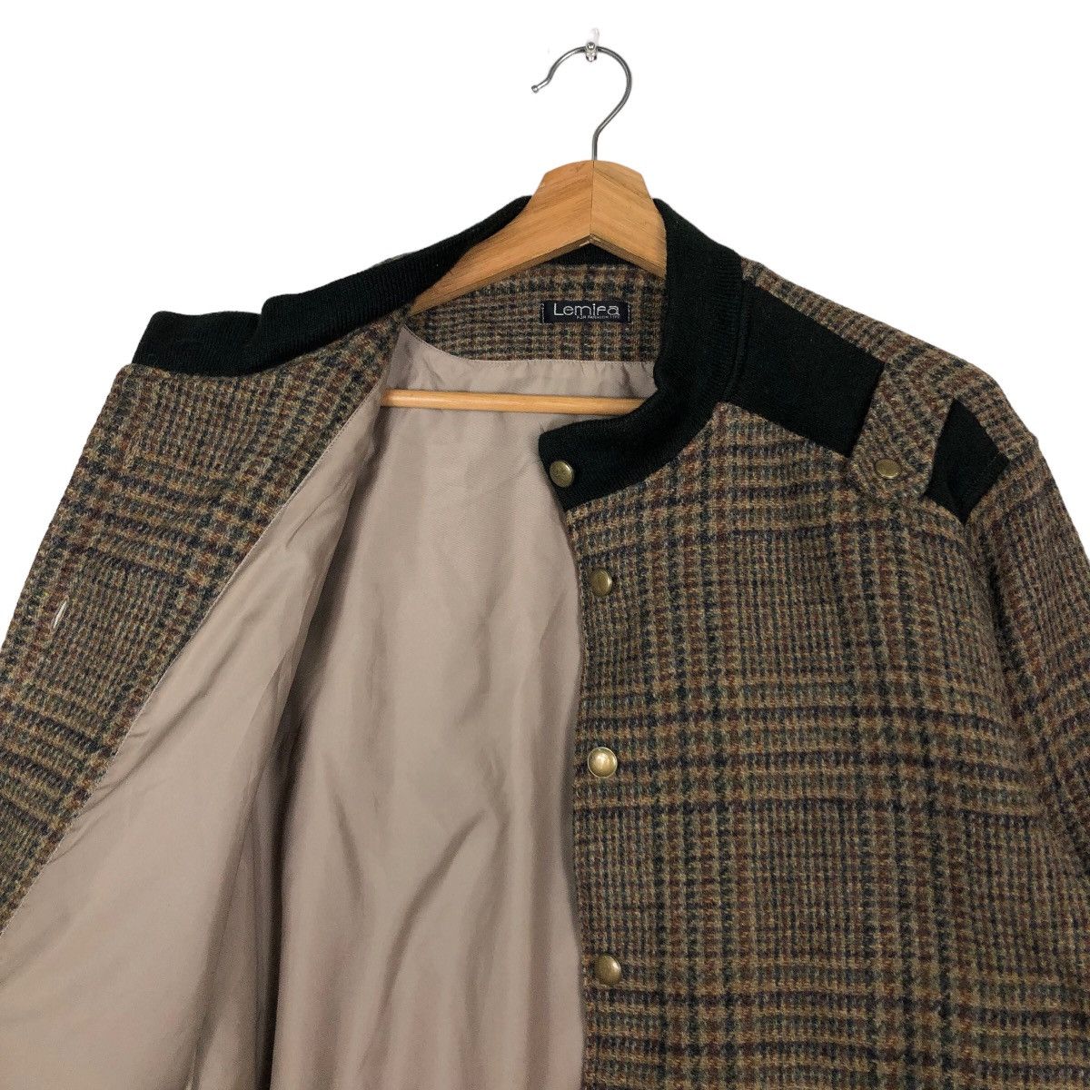 Japanese Brand 🔥Vintage Bomber Jacket Lemifa Tartan Design Issey Miyake Size US M / EU 48-50 / 2 - 12 Thumbnail