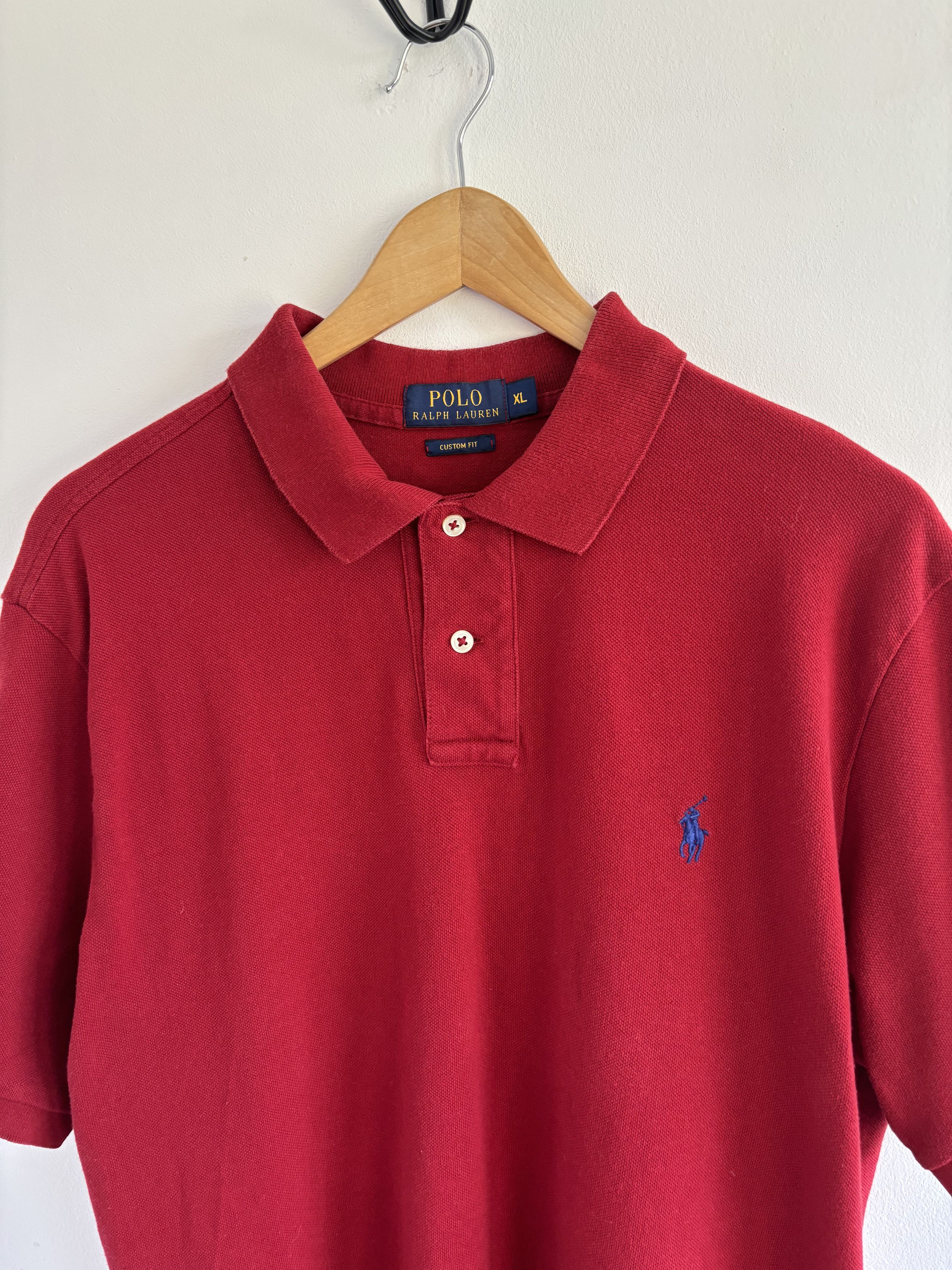 Polo Ralph Lauren × Ralph Lauren Vintage Polo Ralph Lauren Red Top Size US XL / EU 56 / 4 - 3 Thumbnail