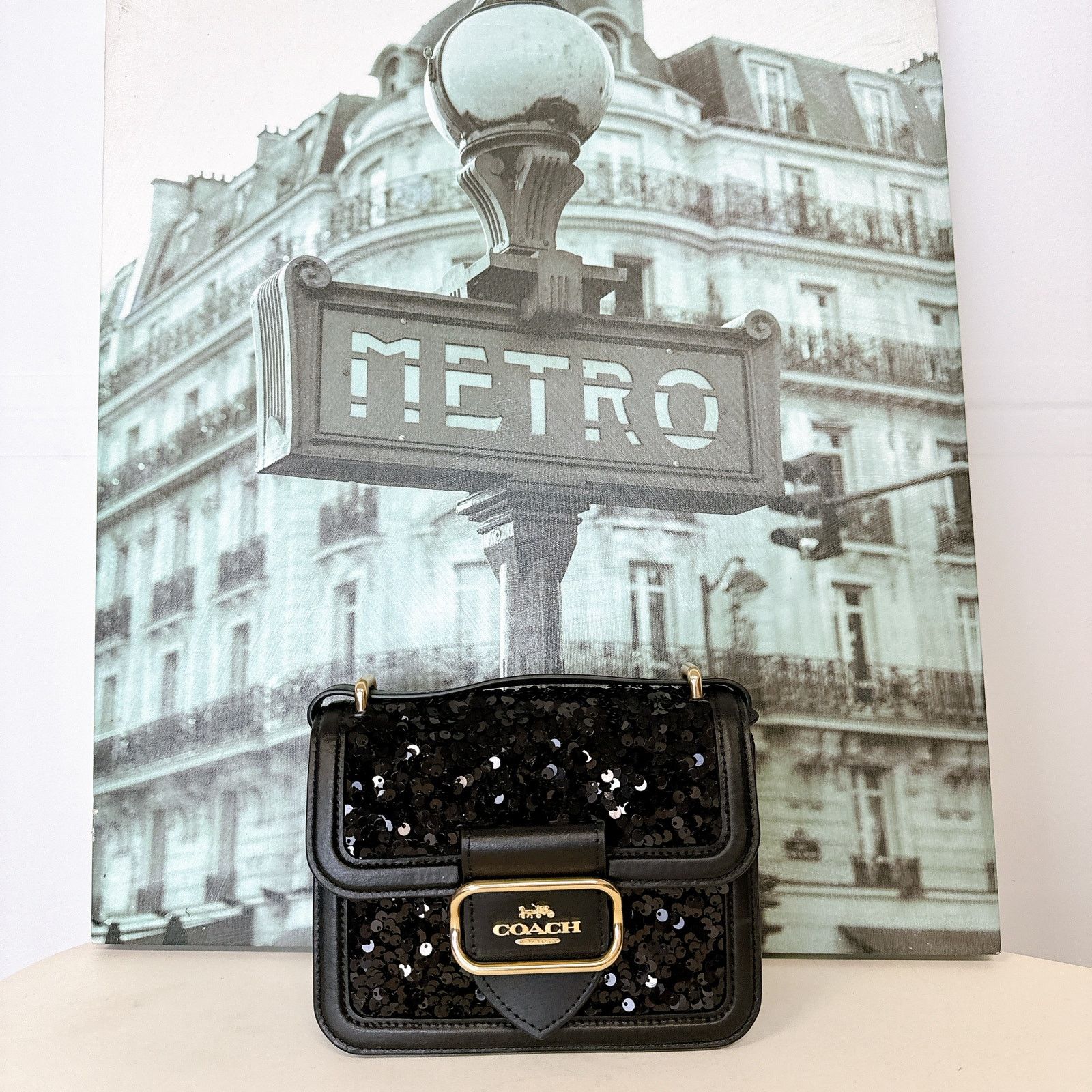 Coach Coach CO922 Morgan Square Crossbody IN Black Size ONE SIZE - 2 Thumbnail