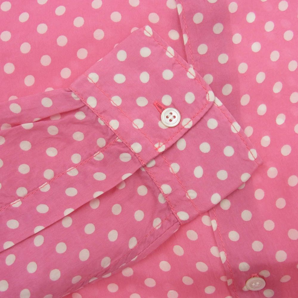 Comme des Garcons Homme Shirt All-cupra polka dot long sleeve blouse cotton Pink Size US XS / EU 42 / 0 - 4 Thumbnail